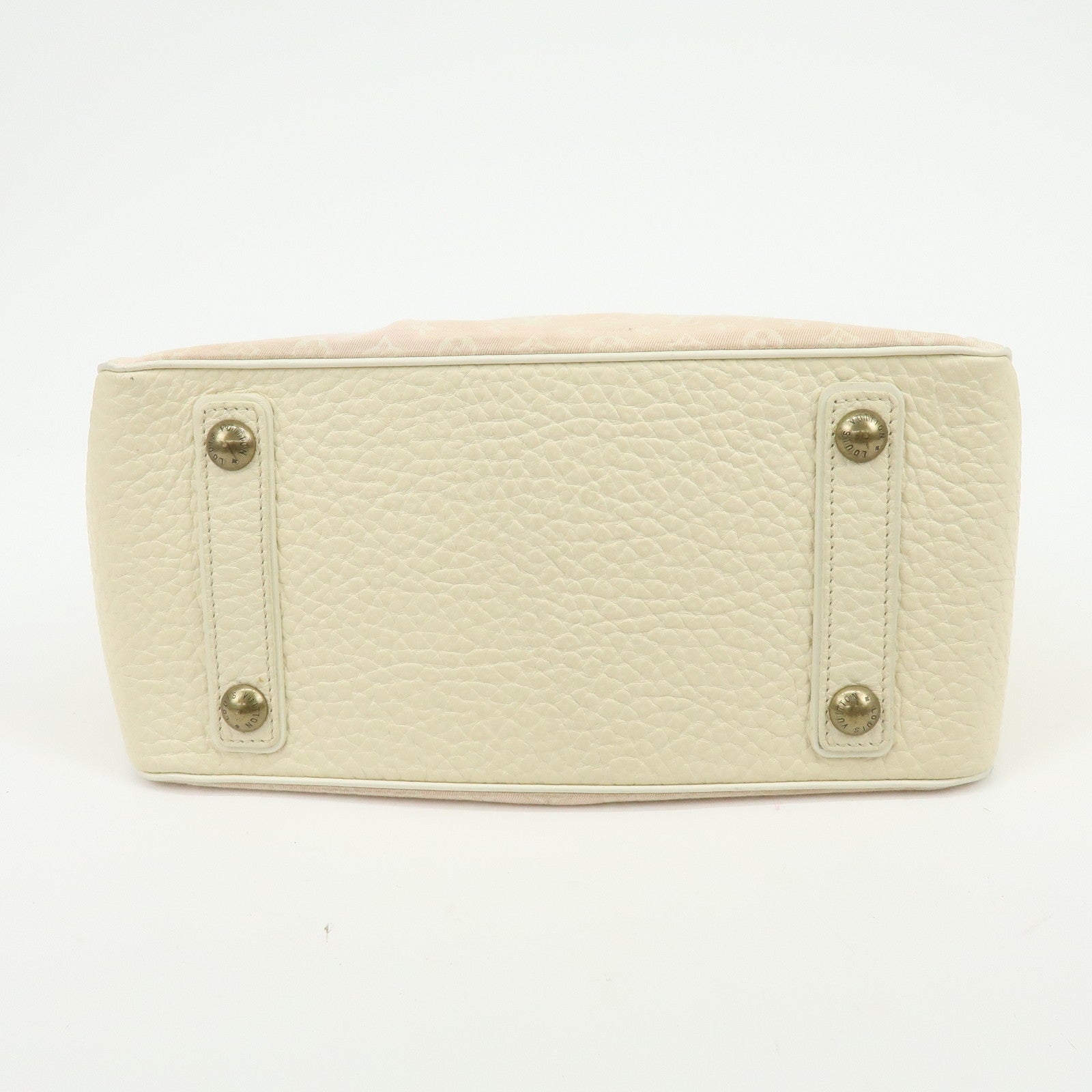 Louis Vuitton Monogram Mini Lin Trapes PM Hand Bag Rose M40062