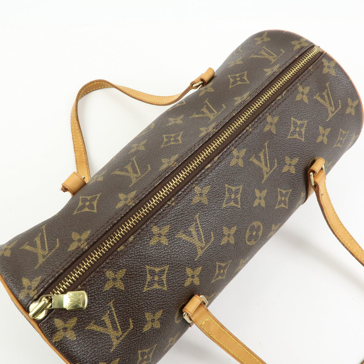 Louis Vuitton Monogram Papillon 30 Hand Bag Brown M51385