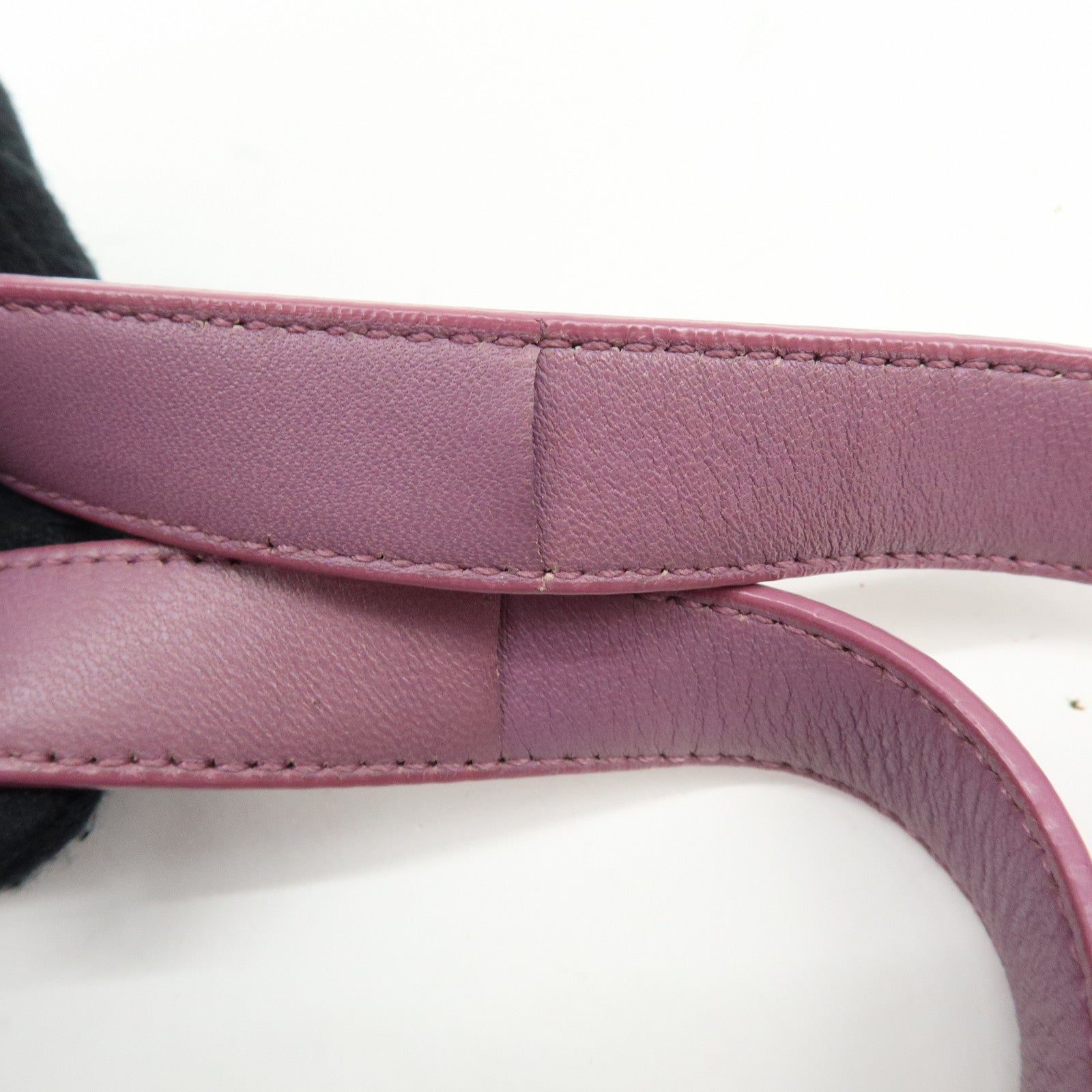 BOTTEGA VENETA Intrecciato Leather Shoulder Bag Hand Bag Purple