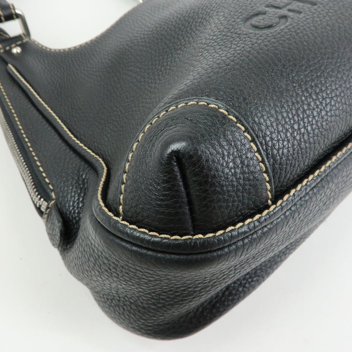 CHANEL LAX Leather Shoulder Bag Hand Bag Tassel Black A23055