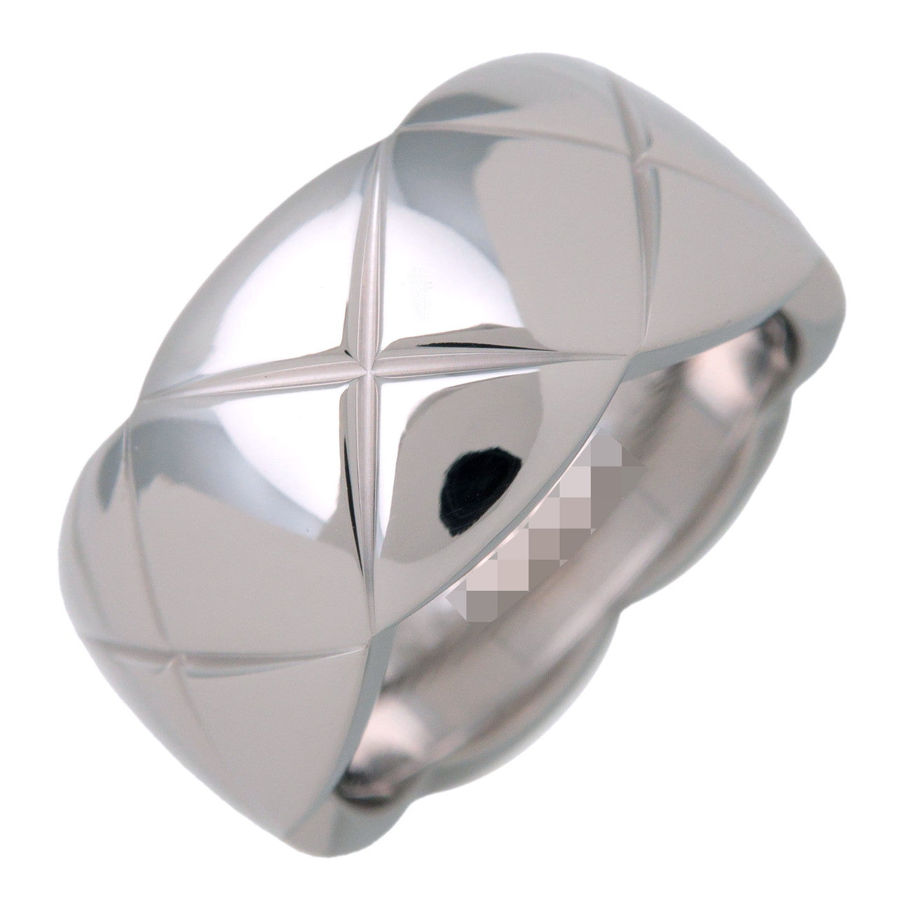 CHANEL COCO Crush Ring Large K18 750WG White Gold #61 US9.5 J10573