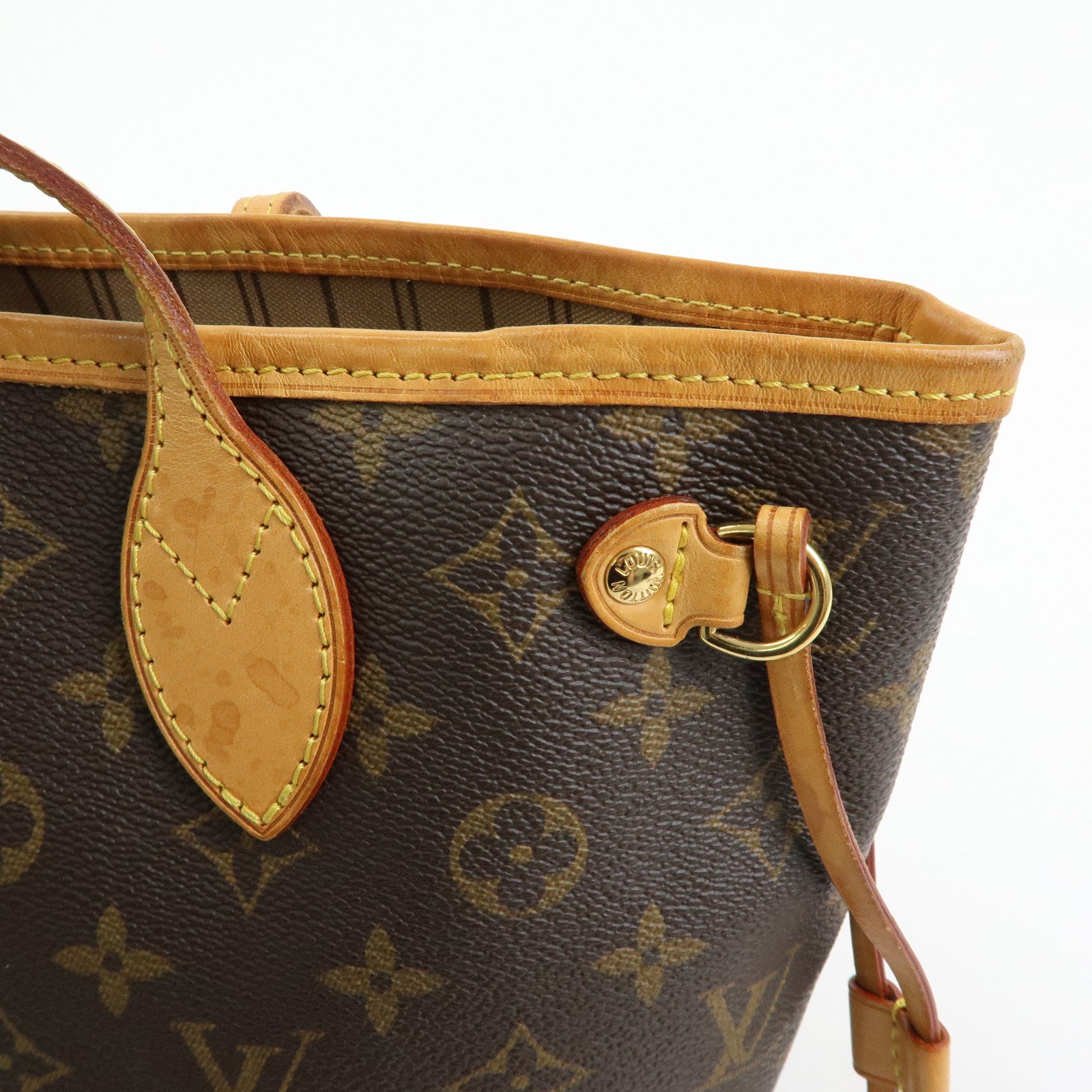 Louis Vuitton Monogram Neverfull PM Tote Bag Hand Bag Brown M40155
