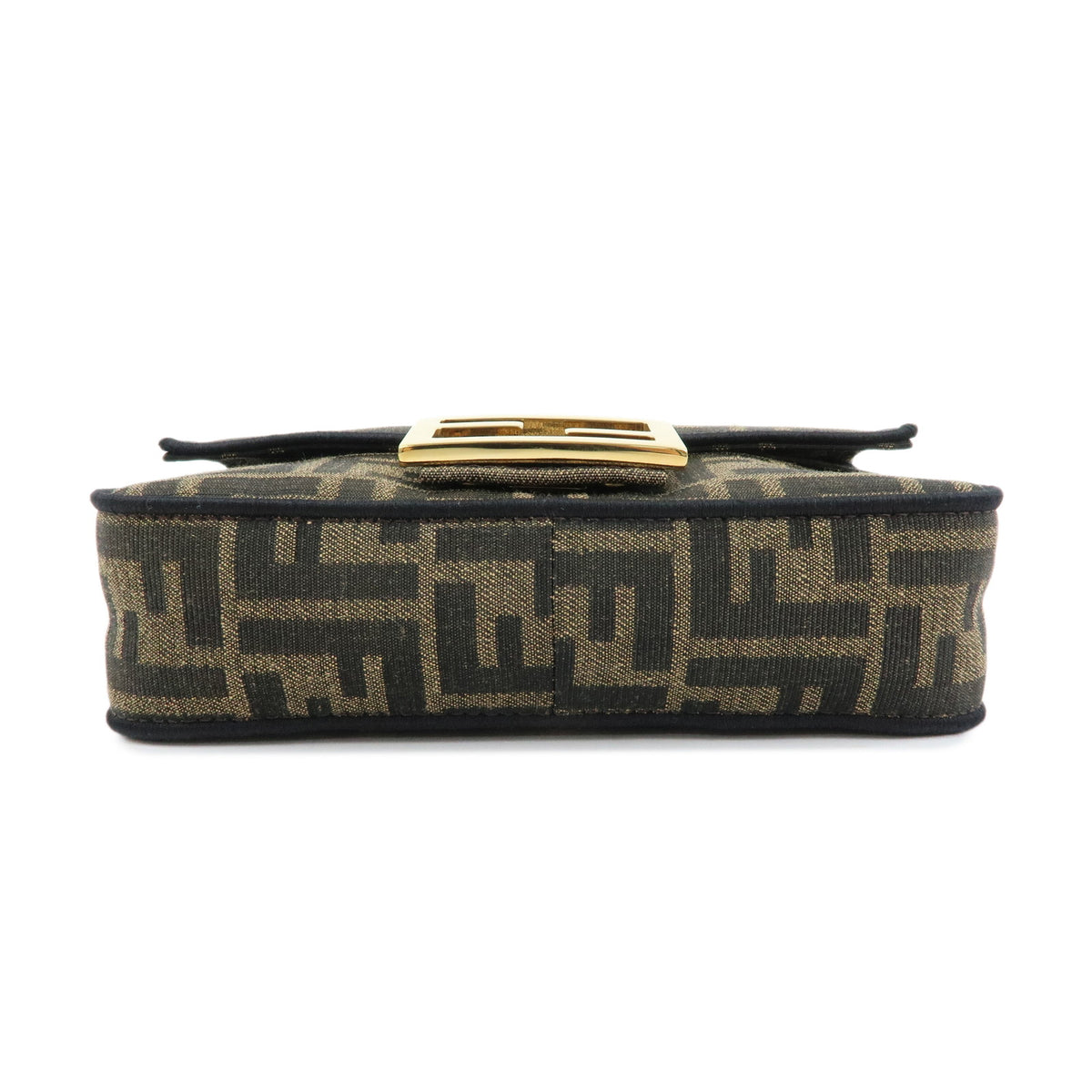 FENDI Zucca Jacquard Canvas 2Way Baguette Bag Mini Brown 8BS017