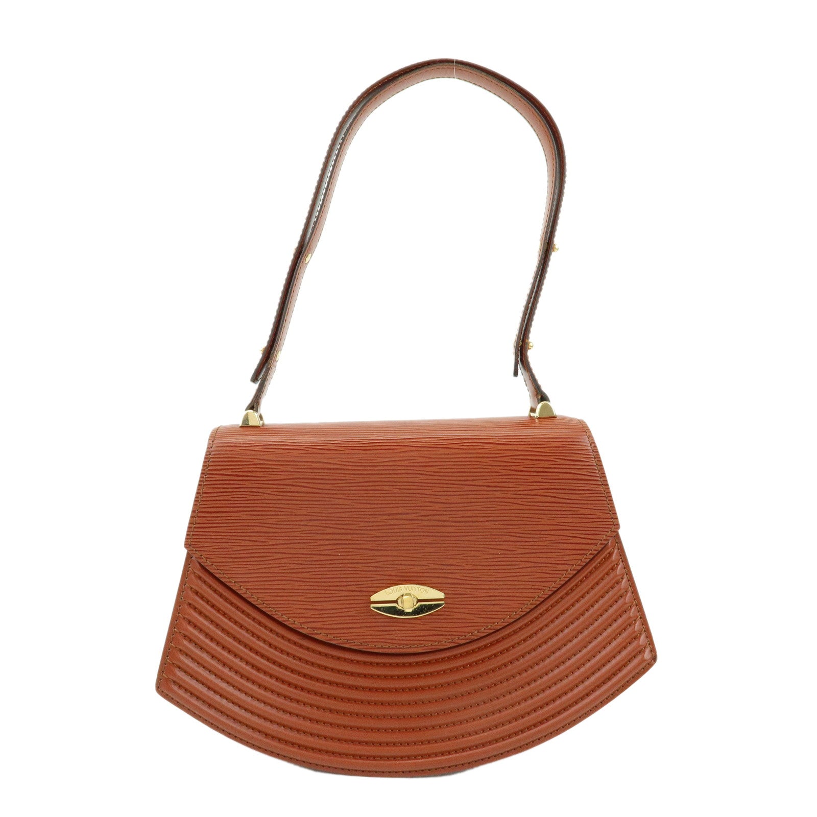 Louis Vuitton Epi Tilsitt Leather Shoulder Bag Kenya Brown M52483