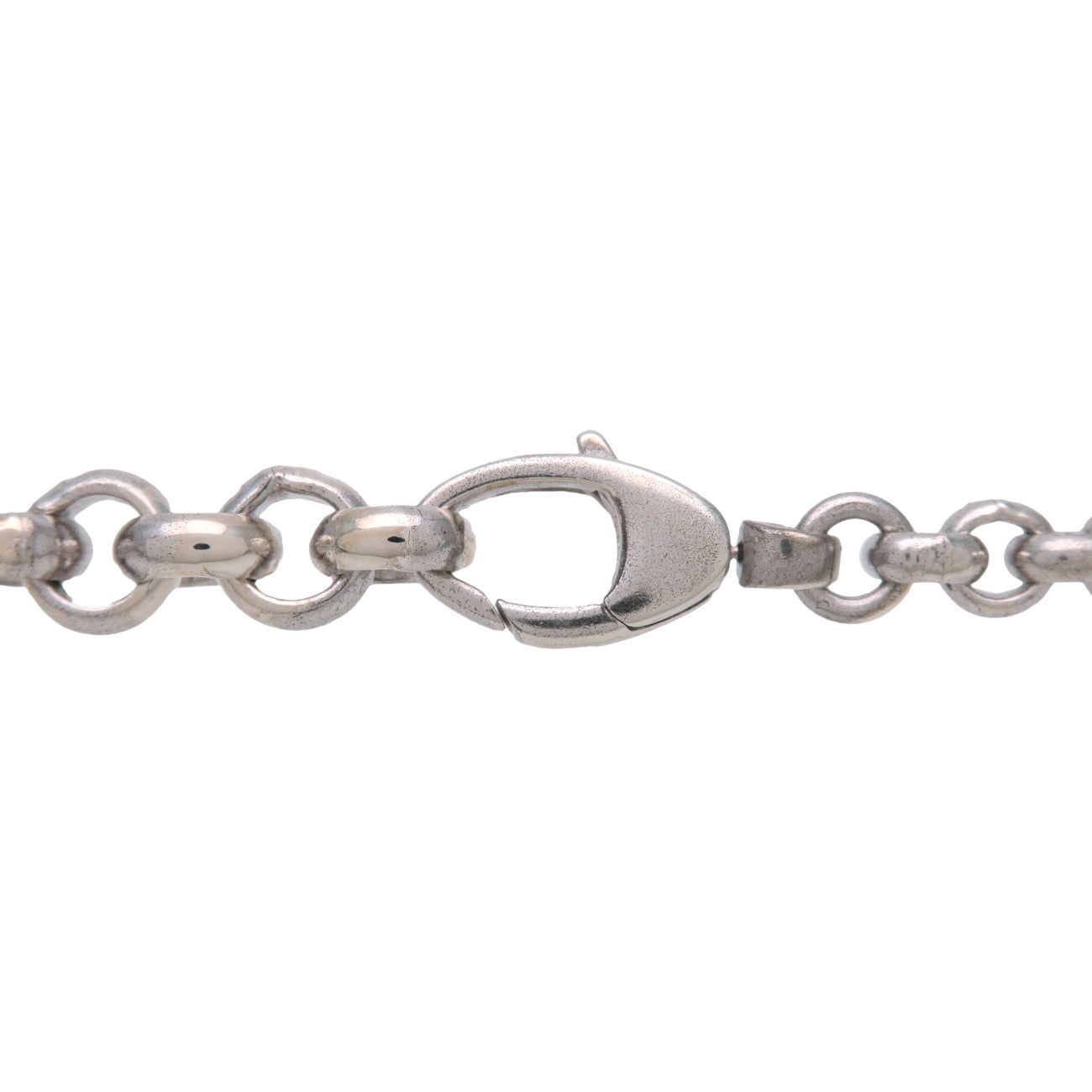 GUCCI Logo Trademark Heart Pendant Necklace SV925 Silver