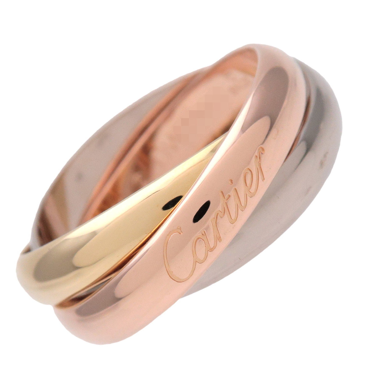 Cartier Trinity Ring MM K18 750YG 750WG 750PG Gold #51US5.5 EU51 HK12