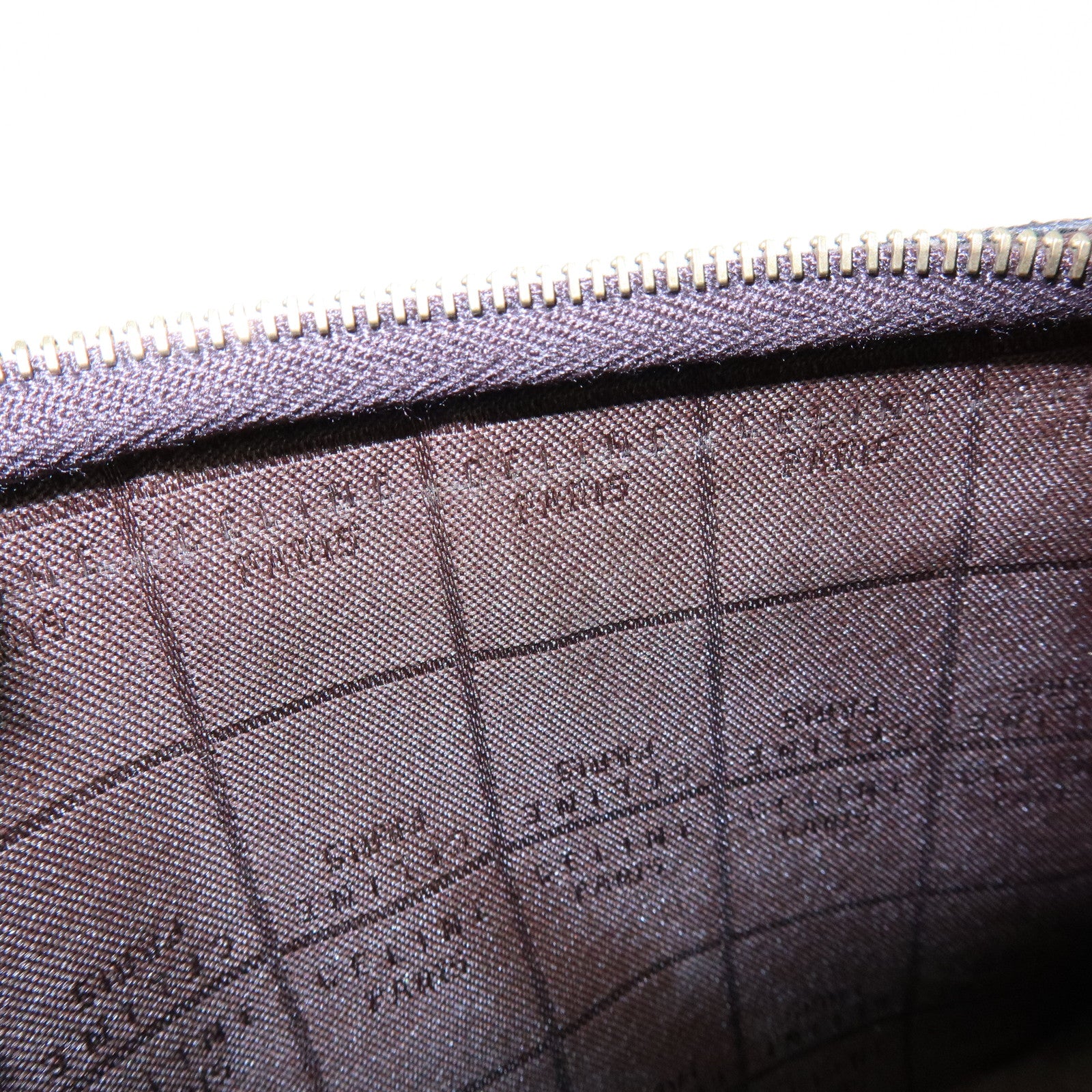 CELINE C Macadam Canvas Mini Cosmetic Pouch Makeup Bag Brown