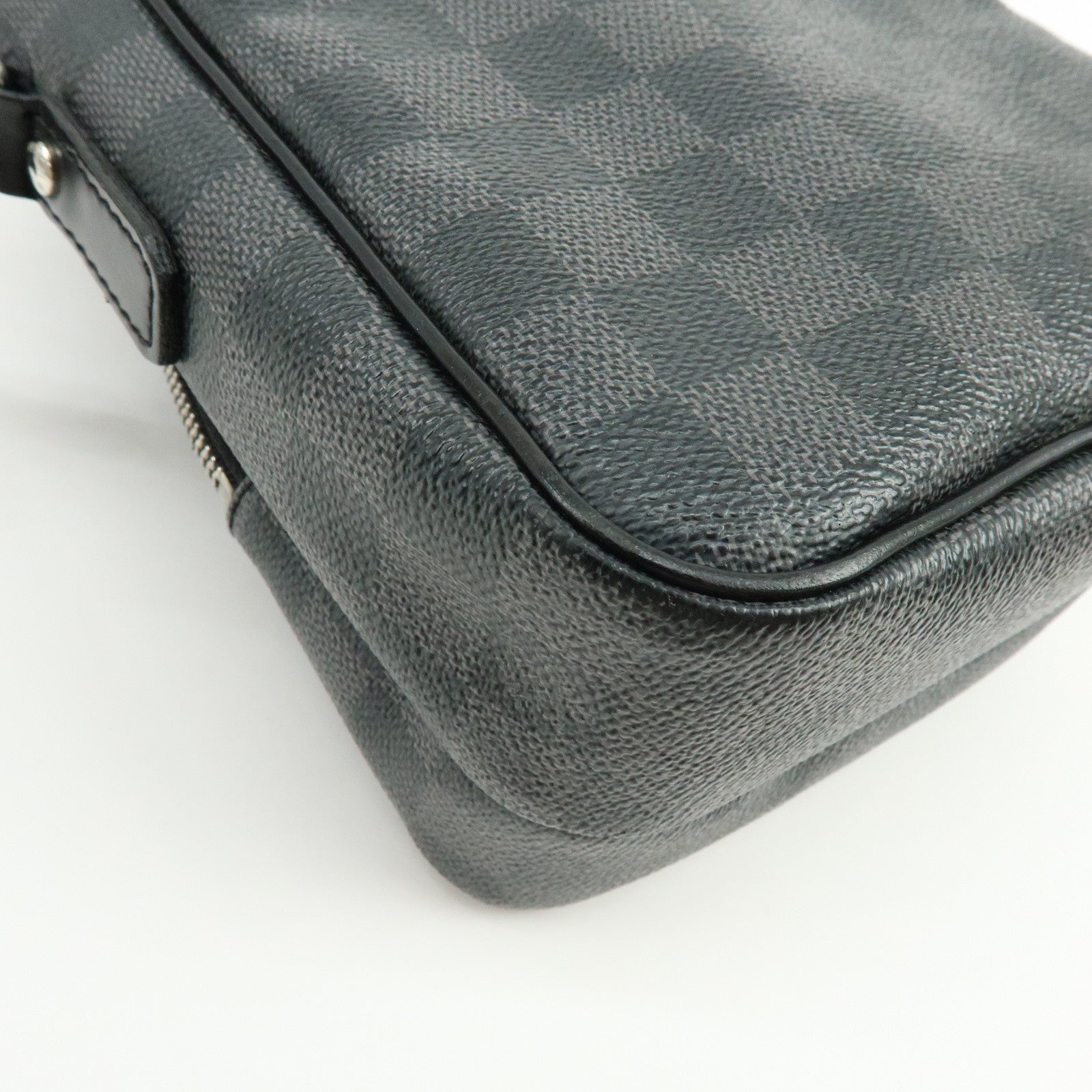 Louis Vuitton Damier Graphite Rem Shoulder Crossbody Bag Black N41446