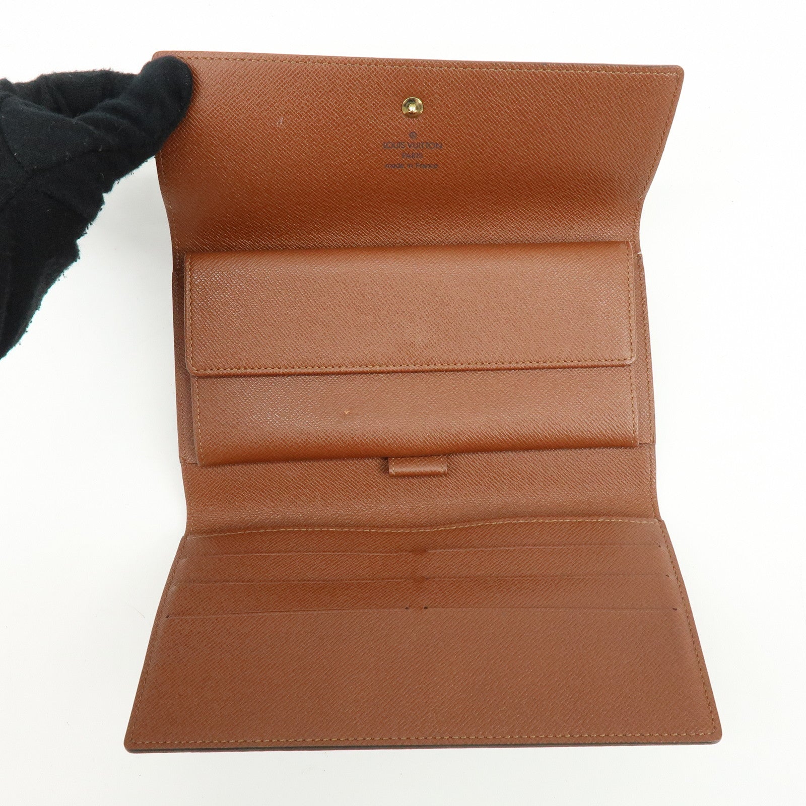 Louis Vuitton Monogram Porte Tresor International Wallet Brown M61215
