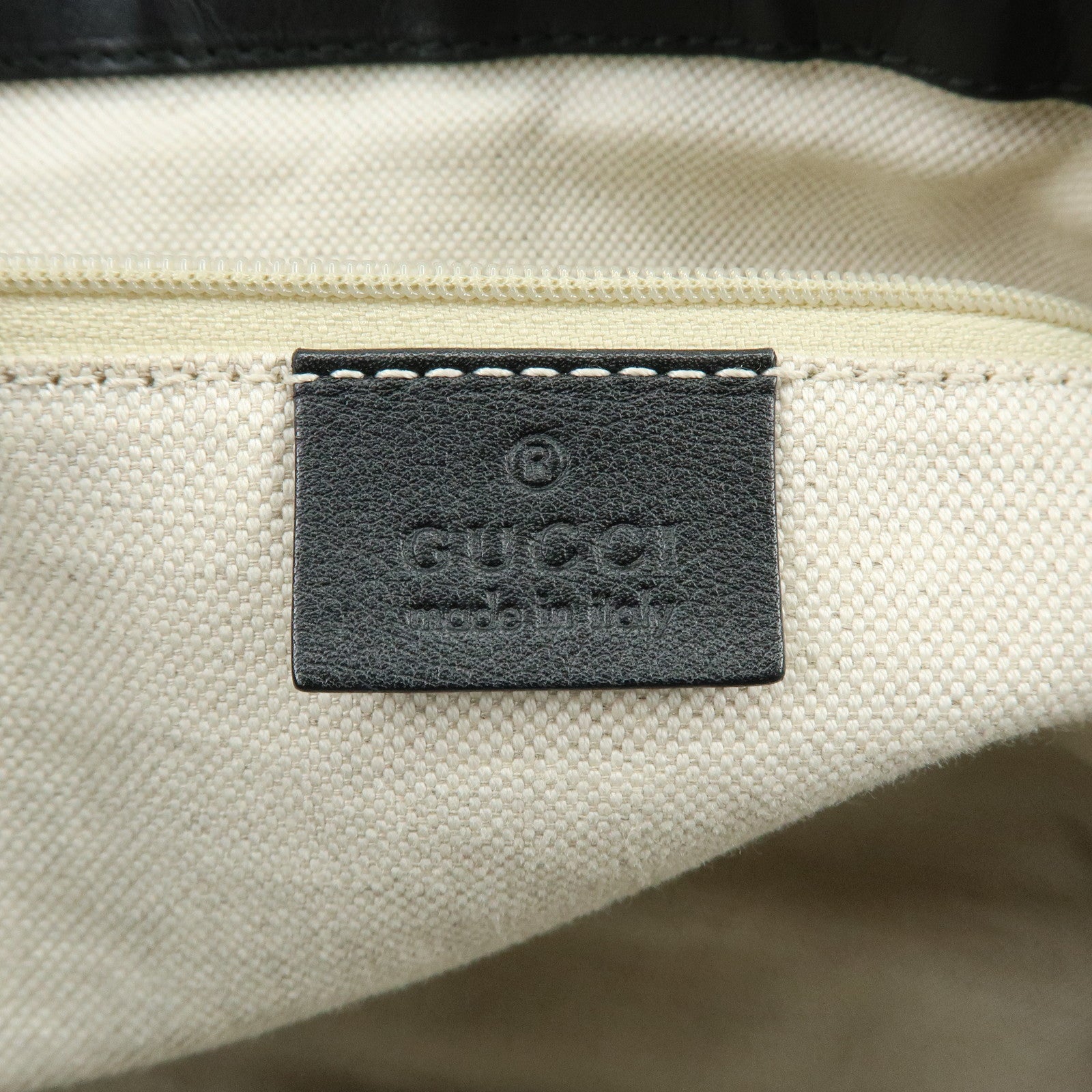 GUCCI Sukey Guccissima Leather Shoulder Bag Hand Bag Black 232955