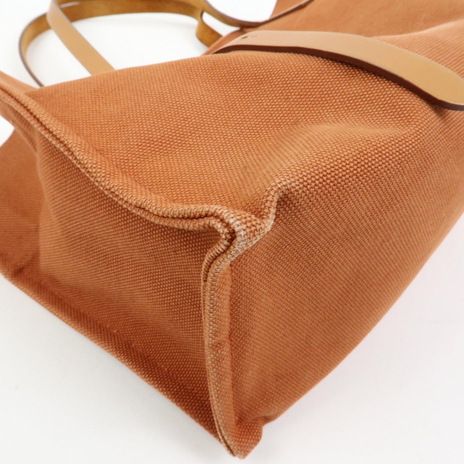 HERMES Etriviere Elan Toile Goeland Tote Bag Shoulder Bag □O Stamped