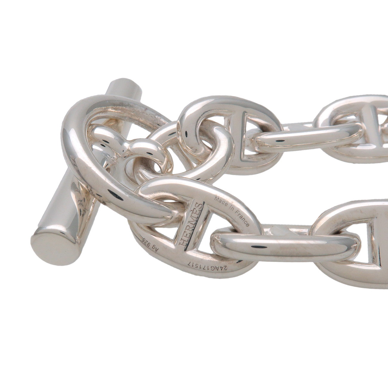 HERMES Chaine d'Ancre MM Bracelet SV925 Silver