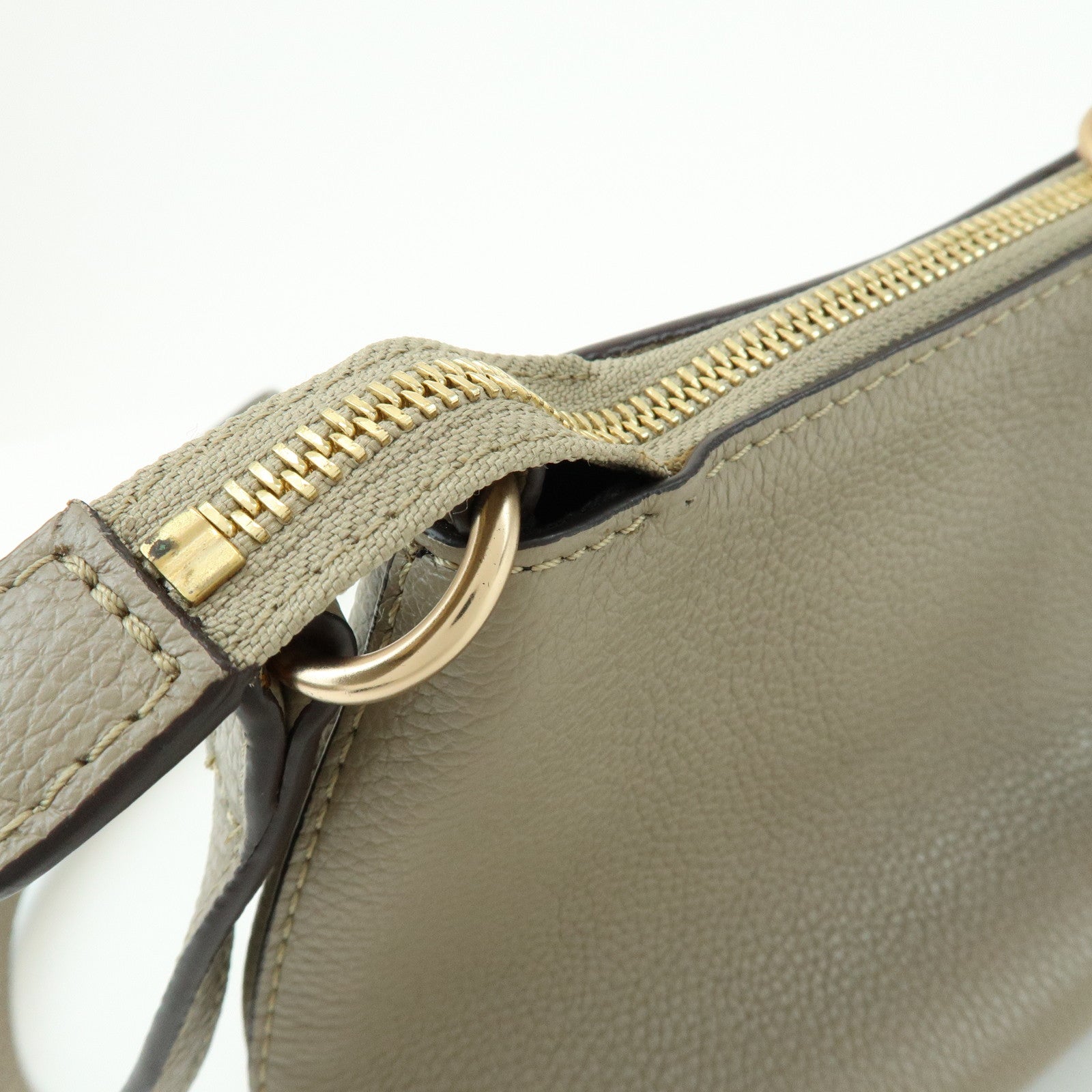 Chloe See by Chloe Joan Leather Suede Mini 2Way Bag Hand Bag Greige