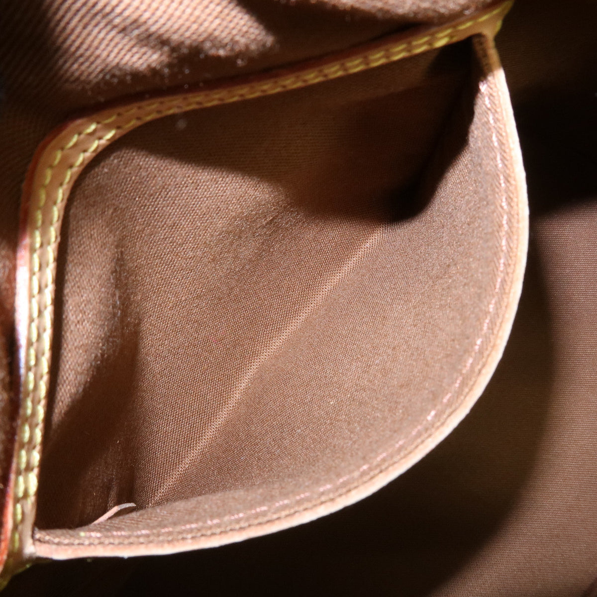 Louis Vuitton Monogram Alma Canvas Leather Hand Bag Brown M51130