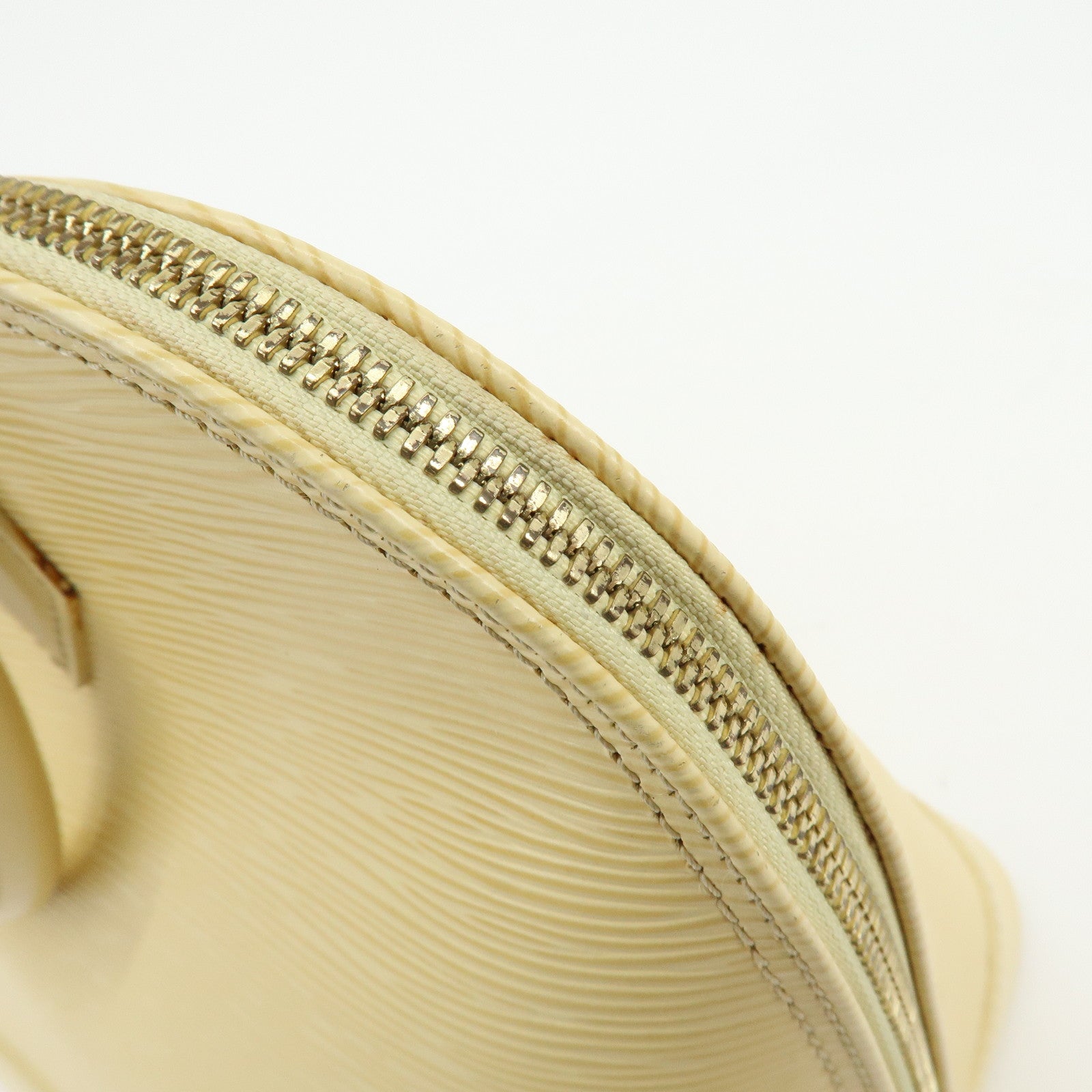 Louis Vuitton Epi Alma Leather Hand Bag Vanilla Light Yellow M5214A