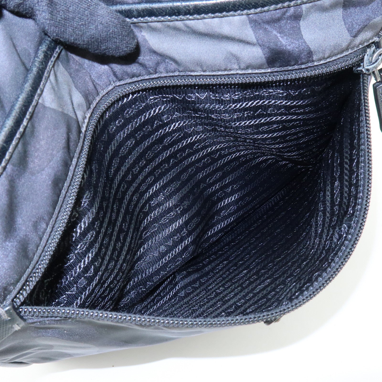 PRADA Triangle Logo Nylon Shoulder Crossbody Bag Cammoflage BR2418