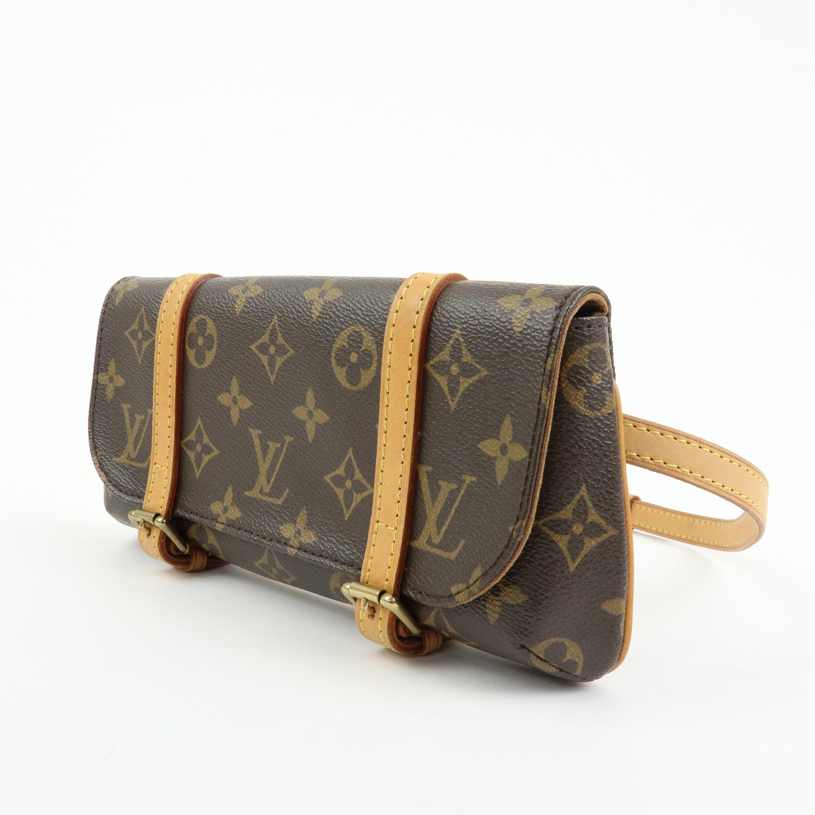 Louis Vuitton Monogram Pochette Marelle Waist Body Bag Brown M51159