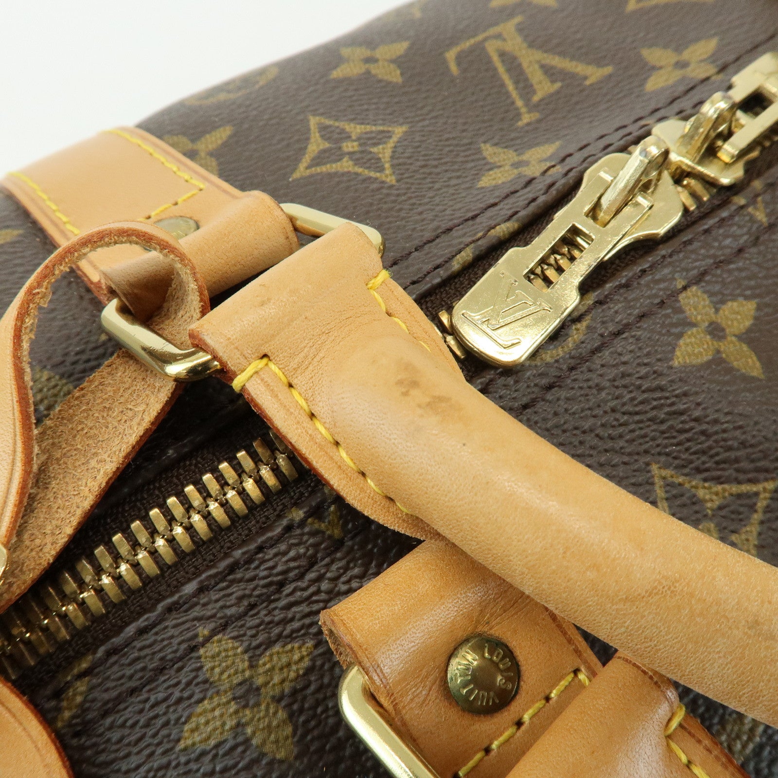 Louis Vuitton Monogram Keep All Bandouliere 60 Bag Brown M41412