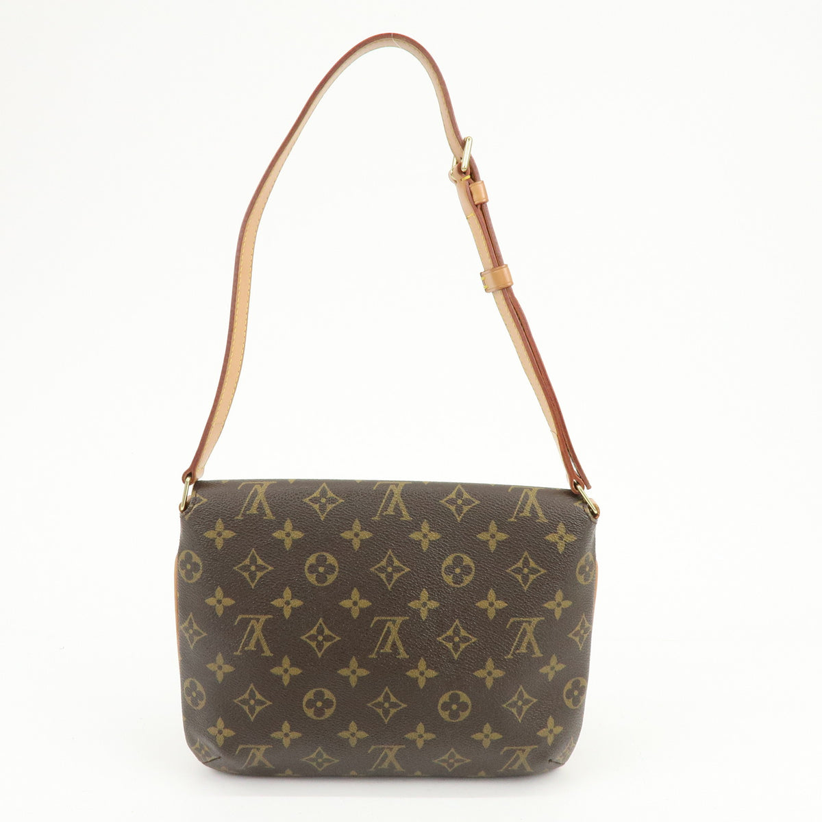 Louis Vuitton Monogram Musette Tango Short Shoulder Bag Brown M51257