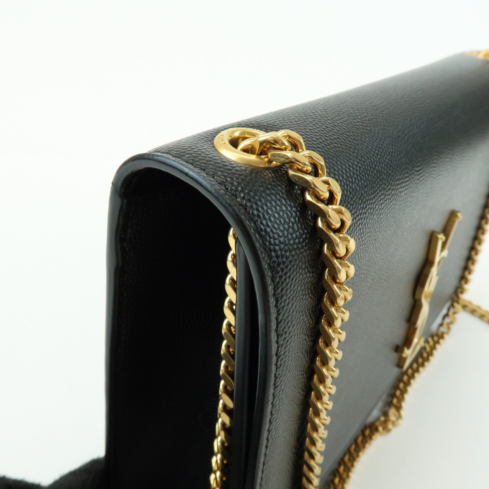 SAINT LAURENT PARIS Casandra Kate Leather Chain Shoulder Bag 364021