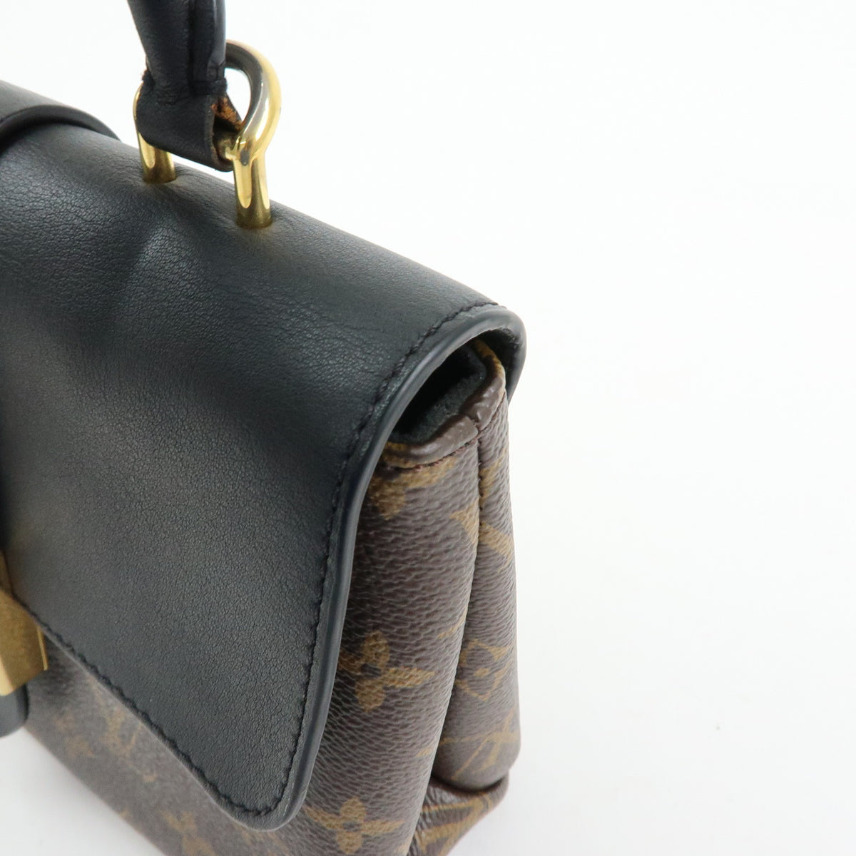 Louis Vuitton Monogram Locky BB 2Way Shoulder Bag Brown Noir M44141