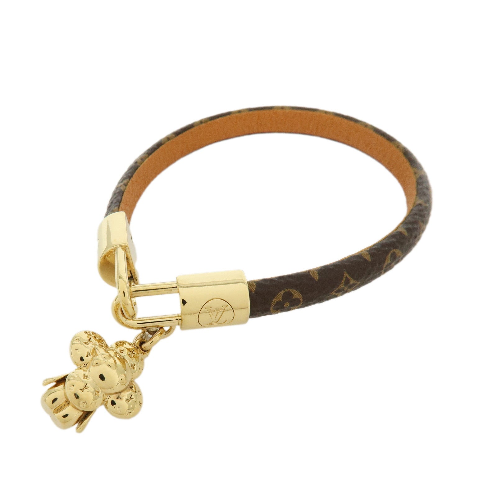 Louis Vuitton Monogram Canvas Vivienne Bracelet Brown M6773E