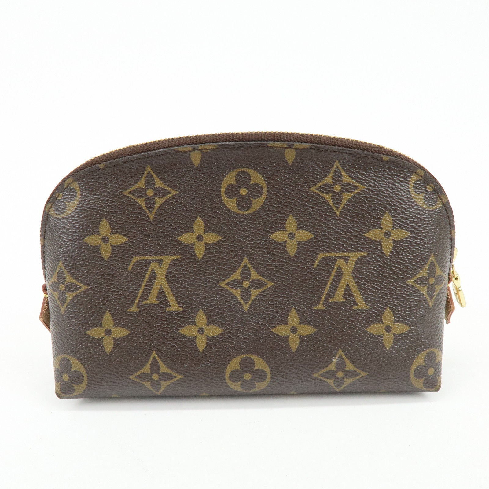 Louis Vuitton Monogram Pochette Cosmetic PM Pouch Brown M47515