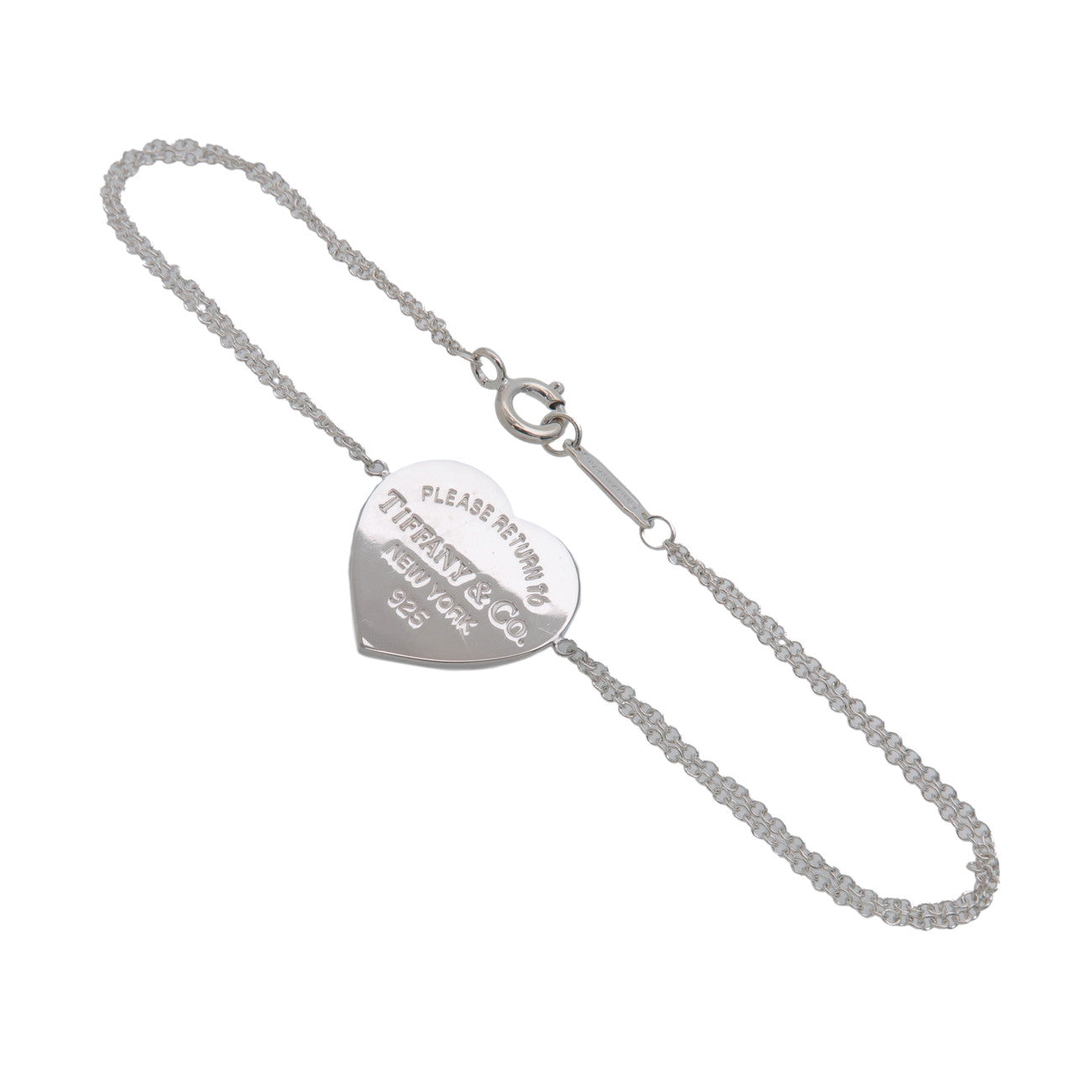 Tiffany & Co Return to Tiffany Heart Tag Double Chain Bracelet SV925