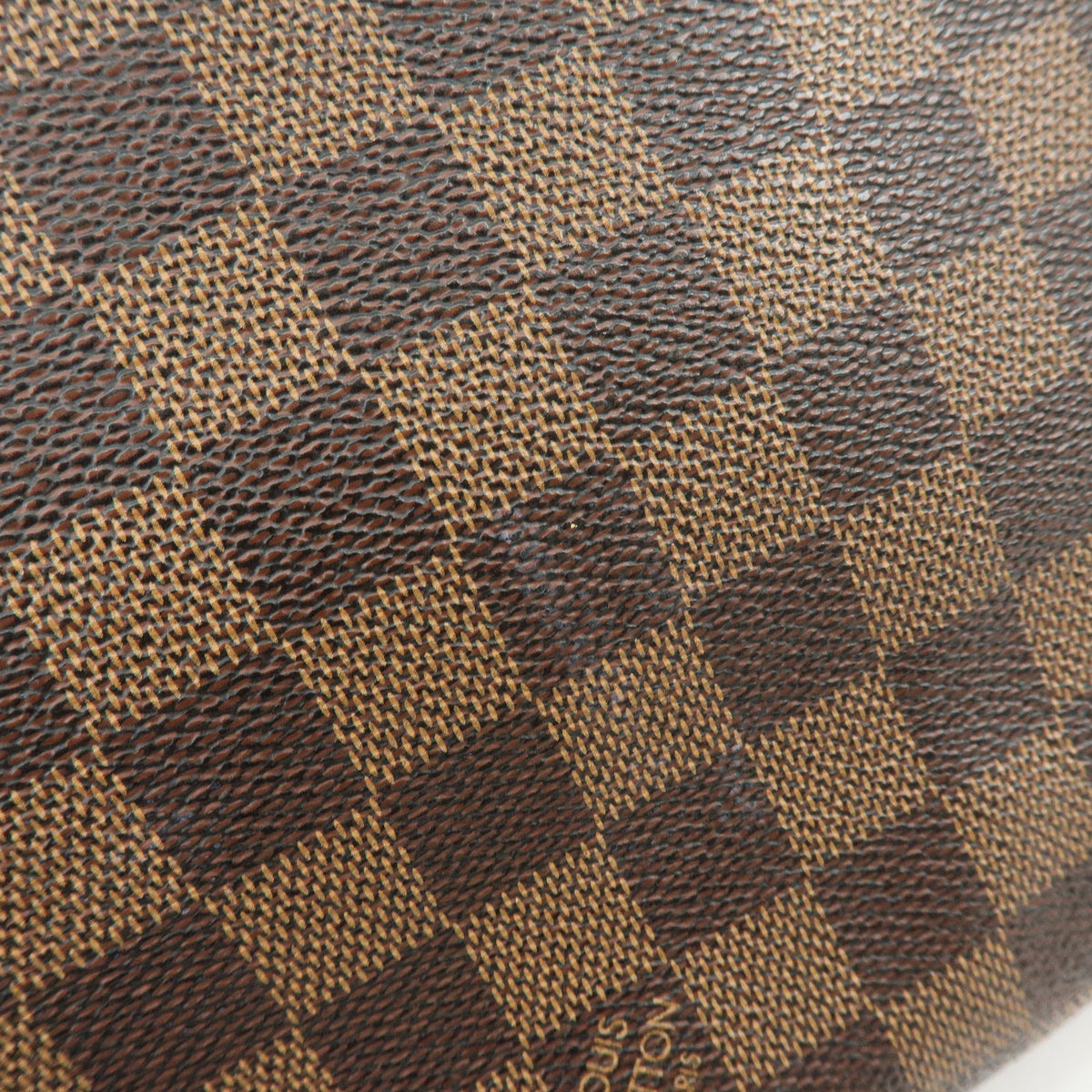 Louis Vuitton Damier Ebene Canvas Leather Neverfull MM Tote Bag N51105