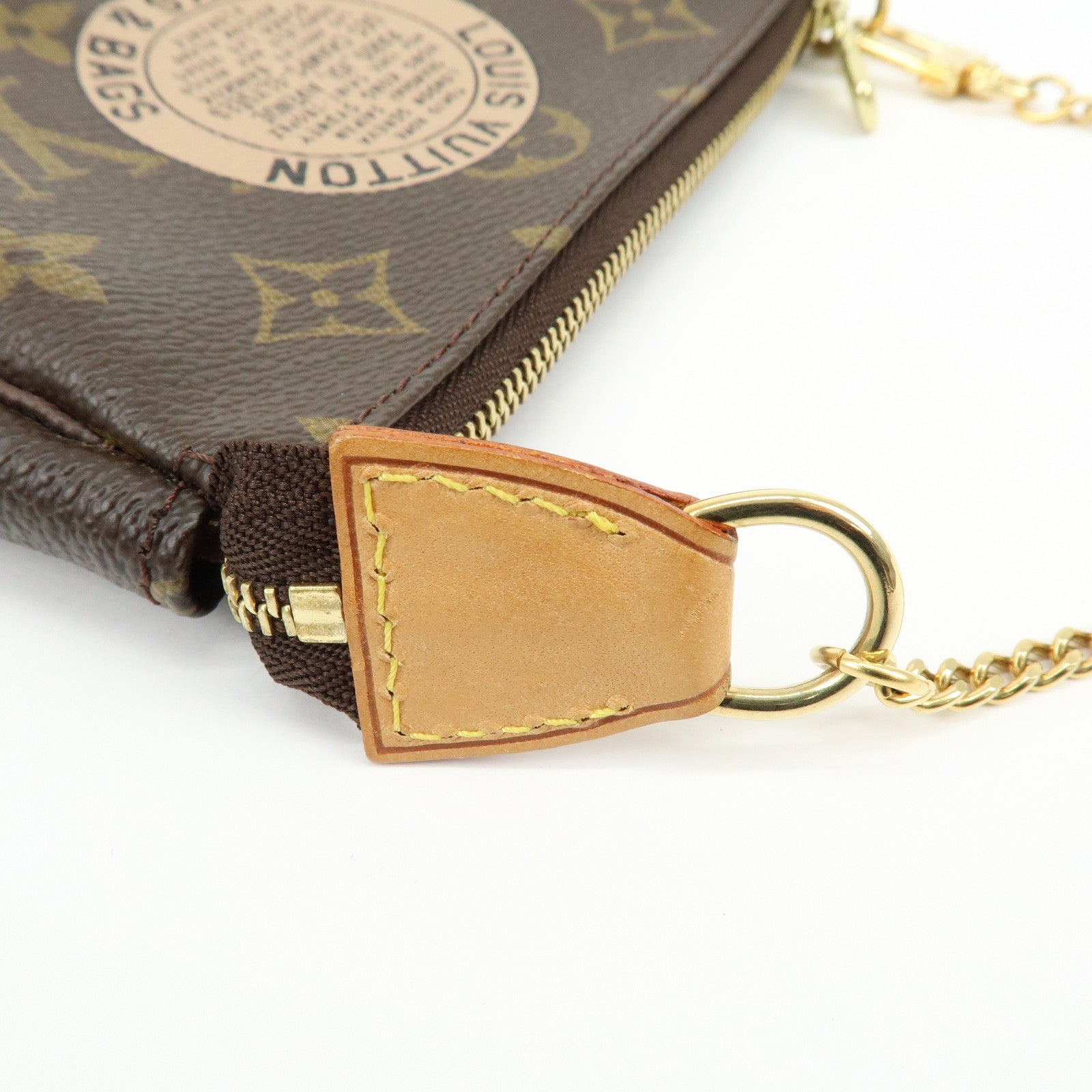 Louis Vuitton Monogram T&B Mini Pochette Accessoires Hand Bag M60153