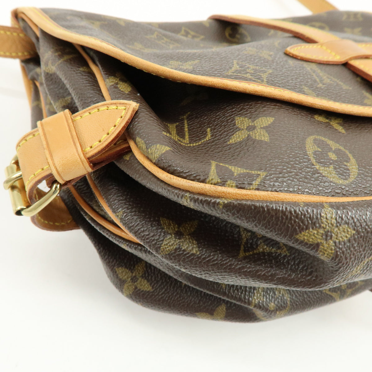 Louis Vuitton Monogram Saumur 30 Canvas Shoulder Bag Brown M42256