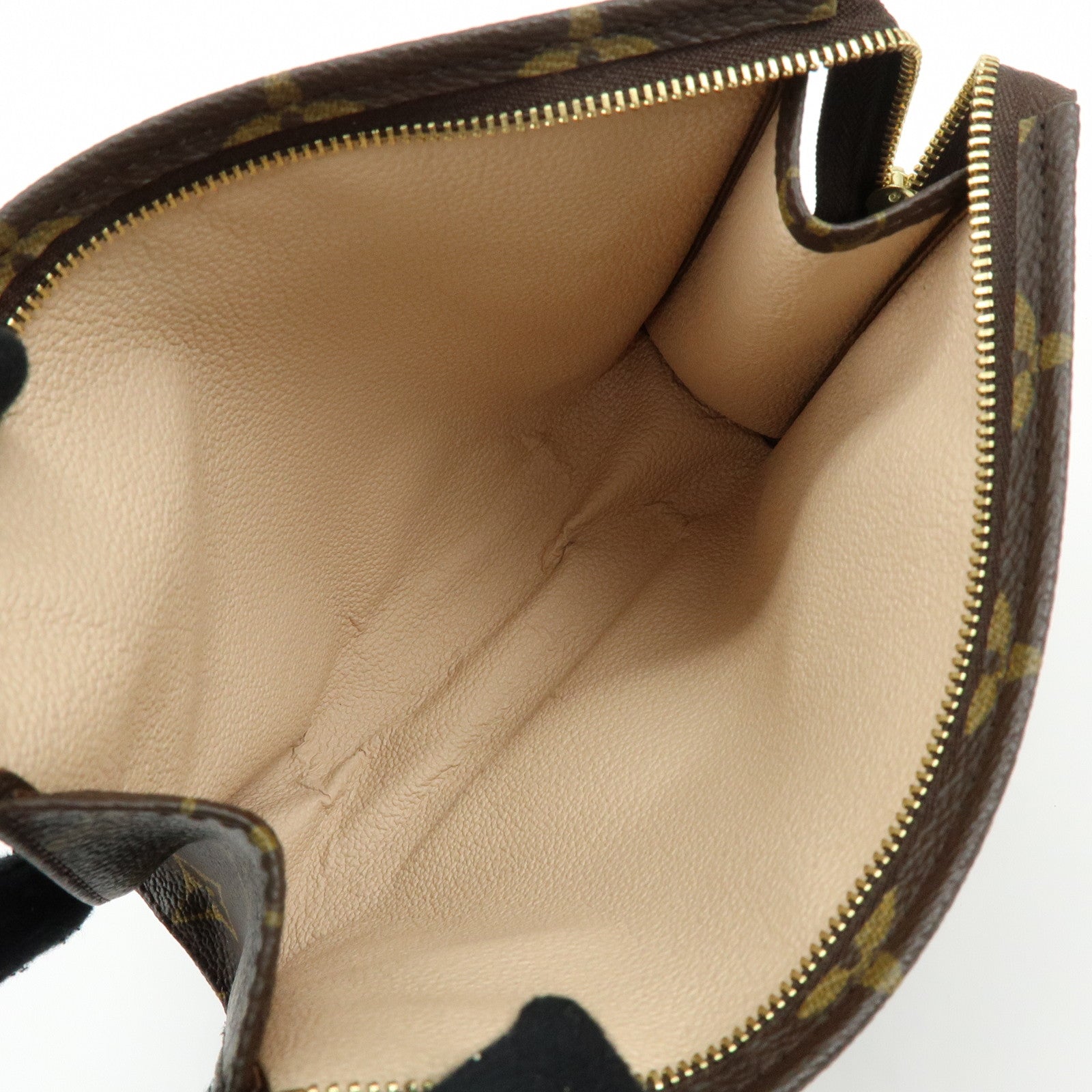 Louis Vuitton Monogram Poche Toilette 19 Clutch Bag Pouch Brown M47544