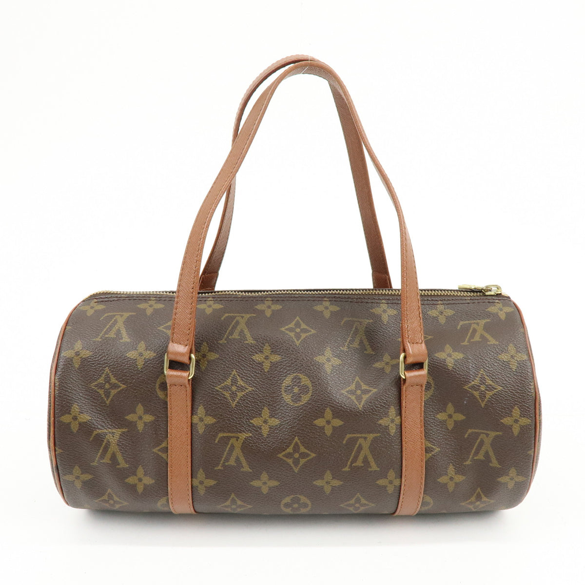 Louis Vuitton Monogram Papillon 30 Hand Bag Brown M51365