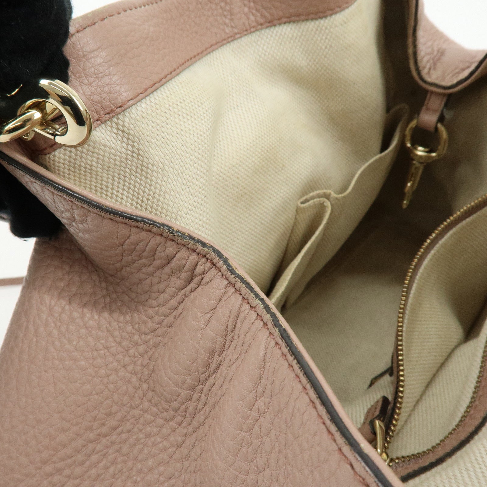 GUCCI SOHO Interlocking G 2Way Hand Bag Japan Limited Pink Beige 336751