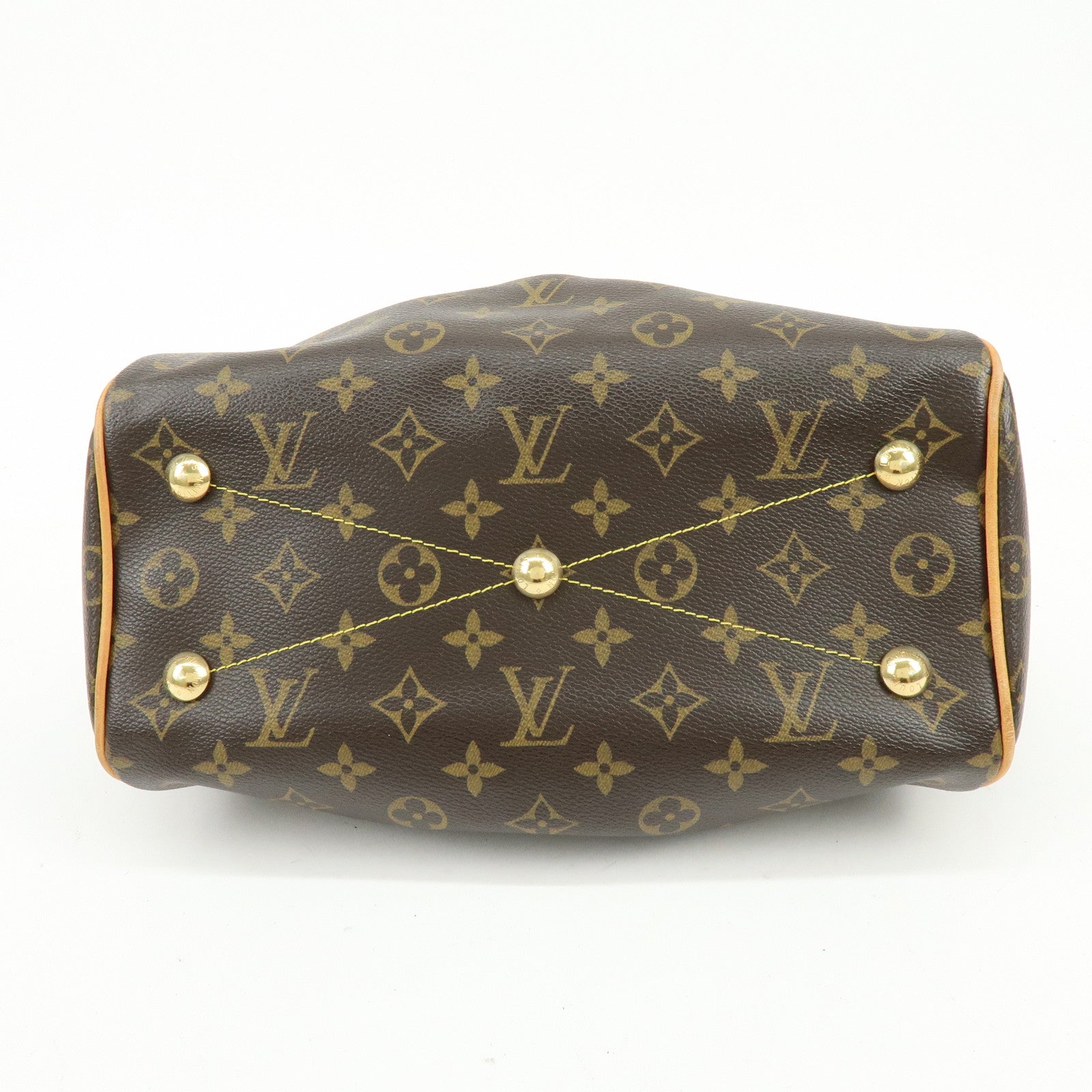 Louis Vuitton Monogram Tivoli PM Hand Bag Shoulder Bag Brown M40143