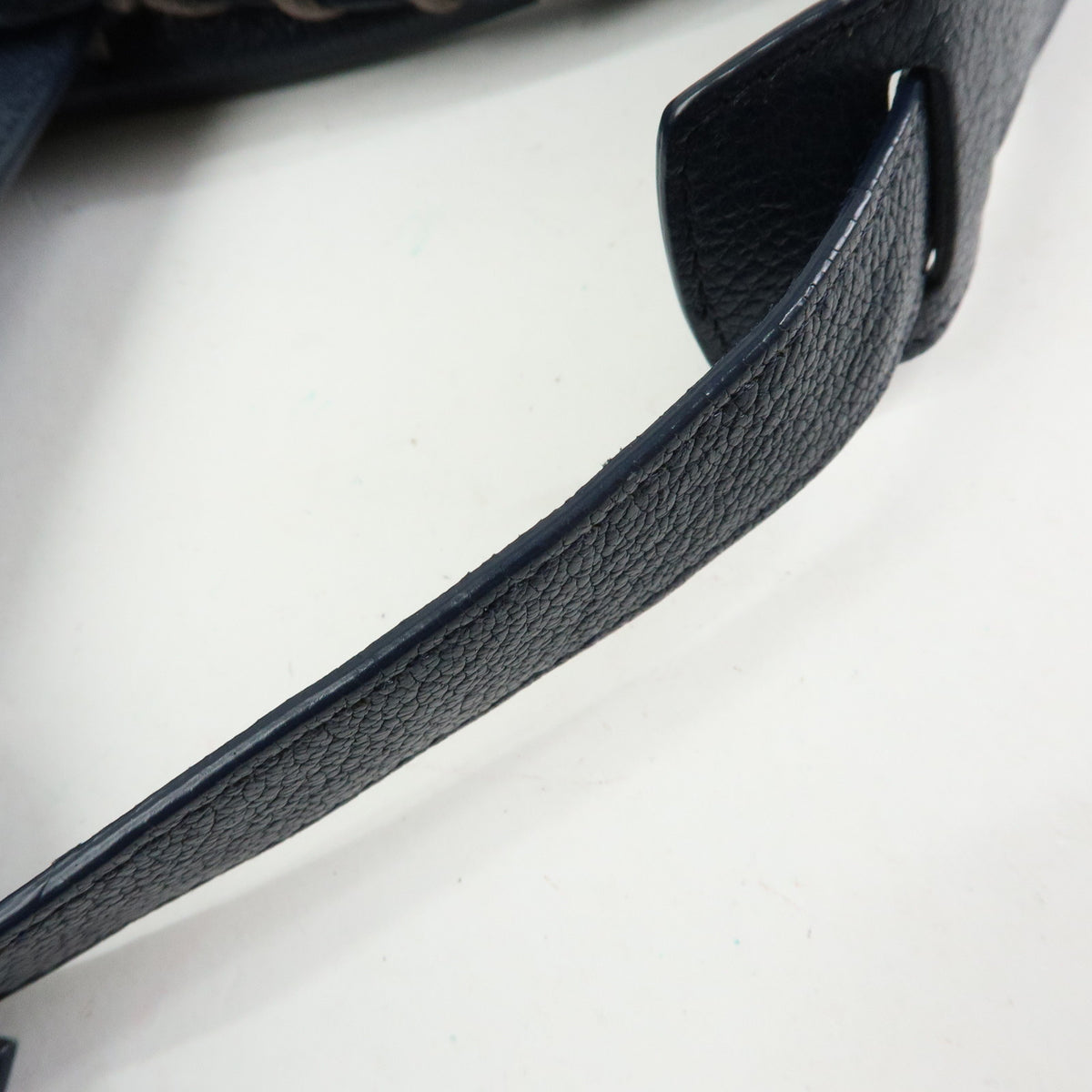 BALENCIAGA Classic Metallic Edge City Leather 2Way Bag Navy 390154