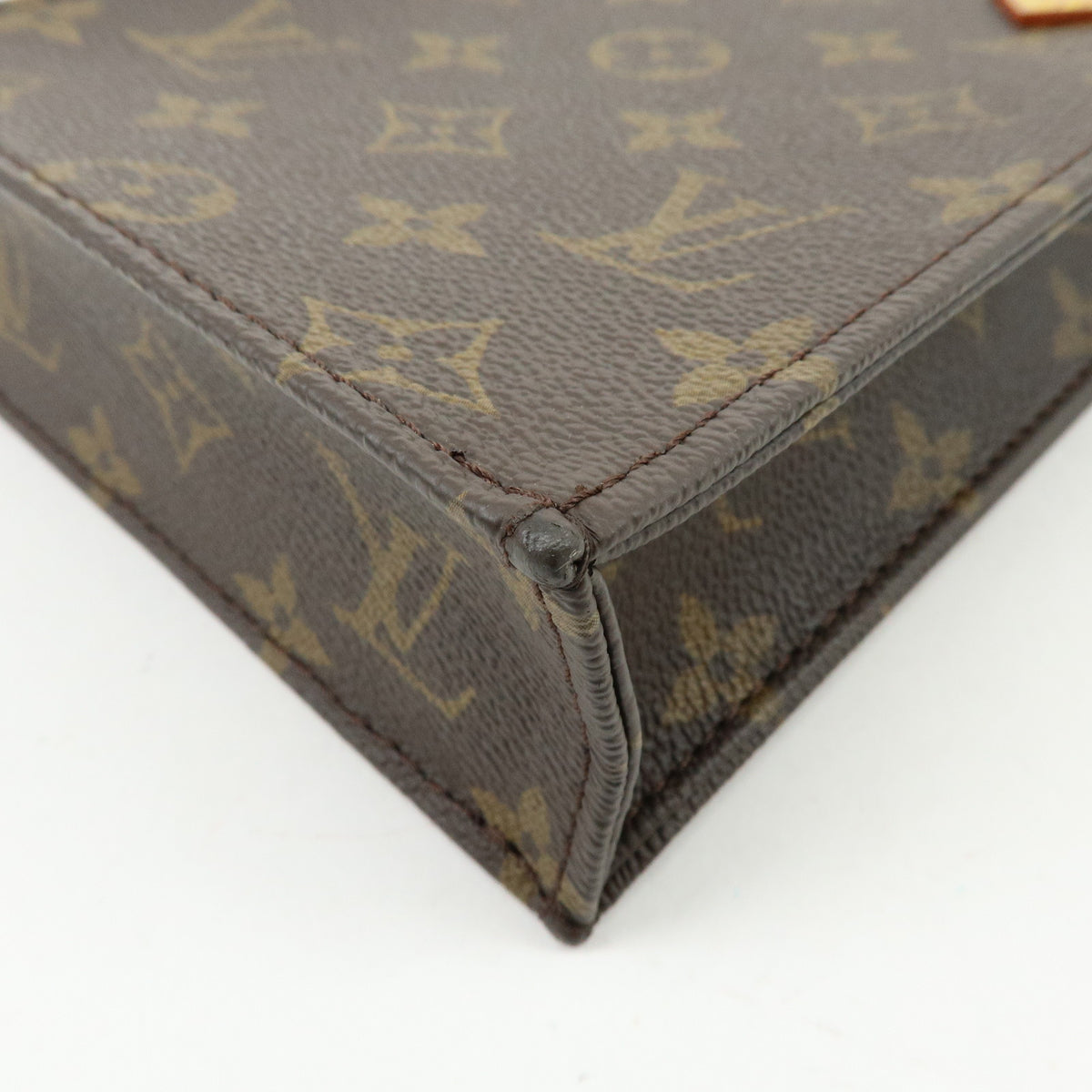 Louis Vuitton Monogram Petit Sac Plat 2Way Bag Hand Shoulder Bag M69442
