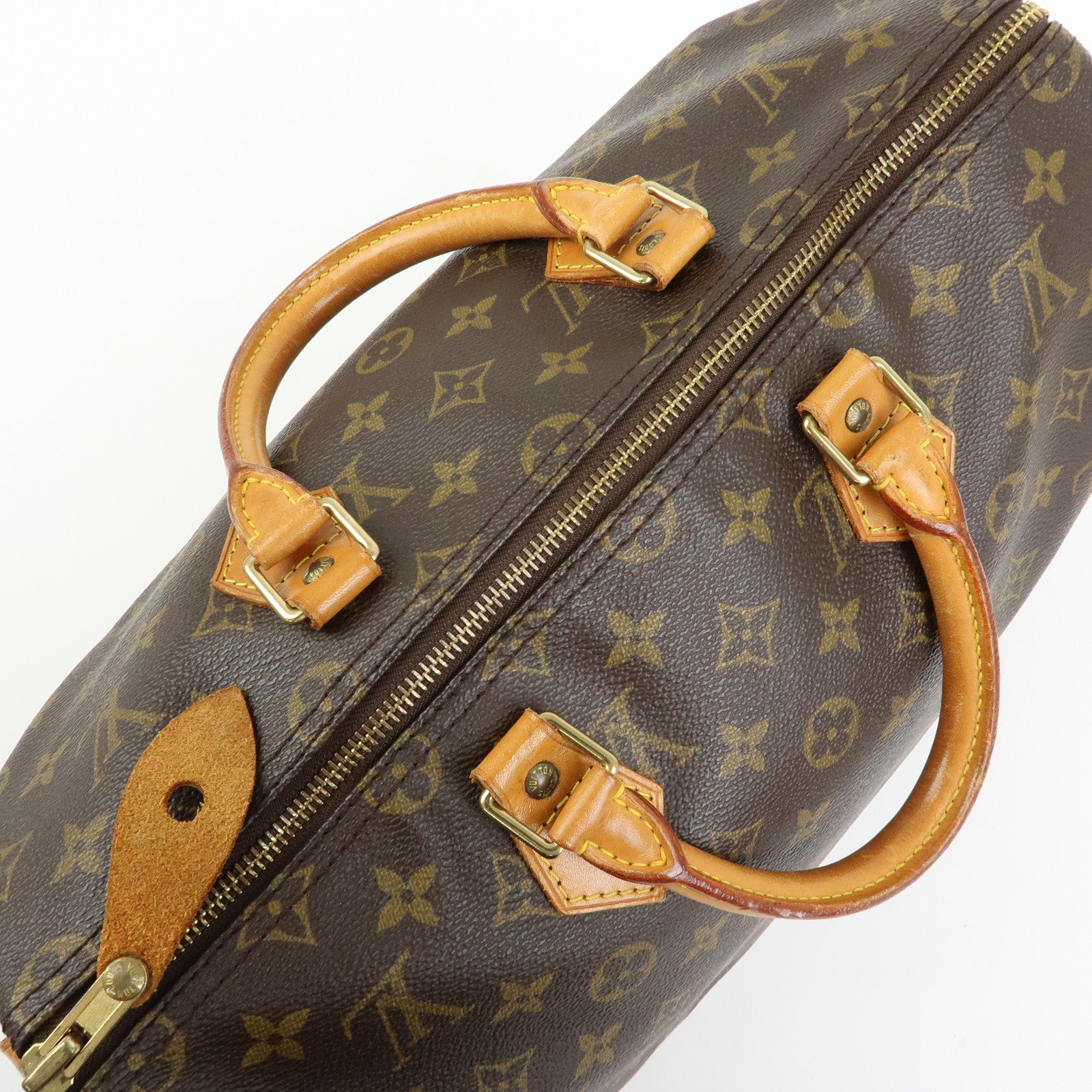 Louis Vuitton Monogram Speedy 35 Boston Bag Hand Bag Brown M41524