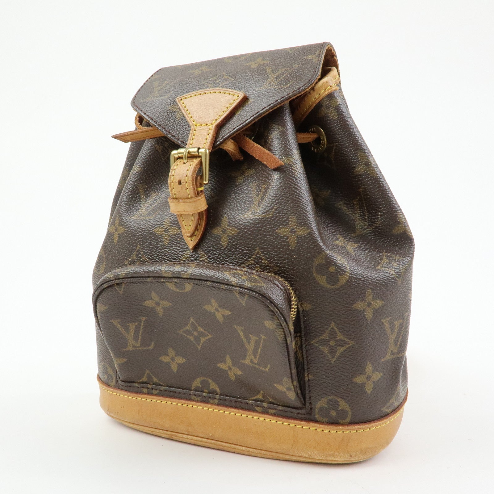 Louis Vuitton Monogram Montsouris Mini Backpack Rucksack Brown M51137