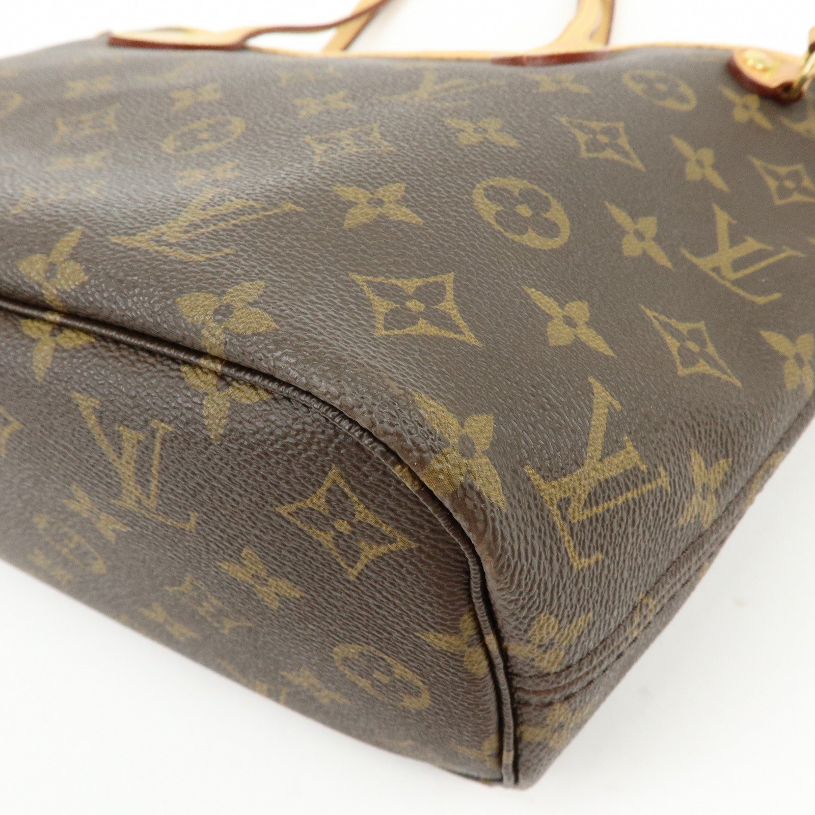 Louis Vuitton Monogram Neverfull PM Tote Bag Hand Bag Brown M40155