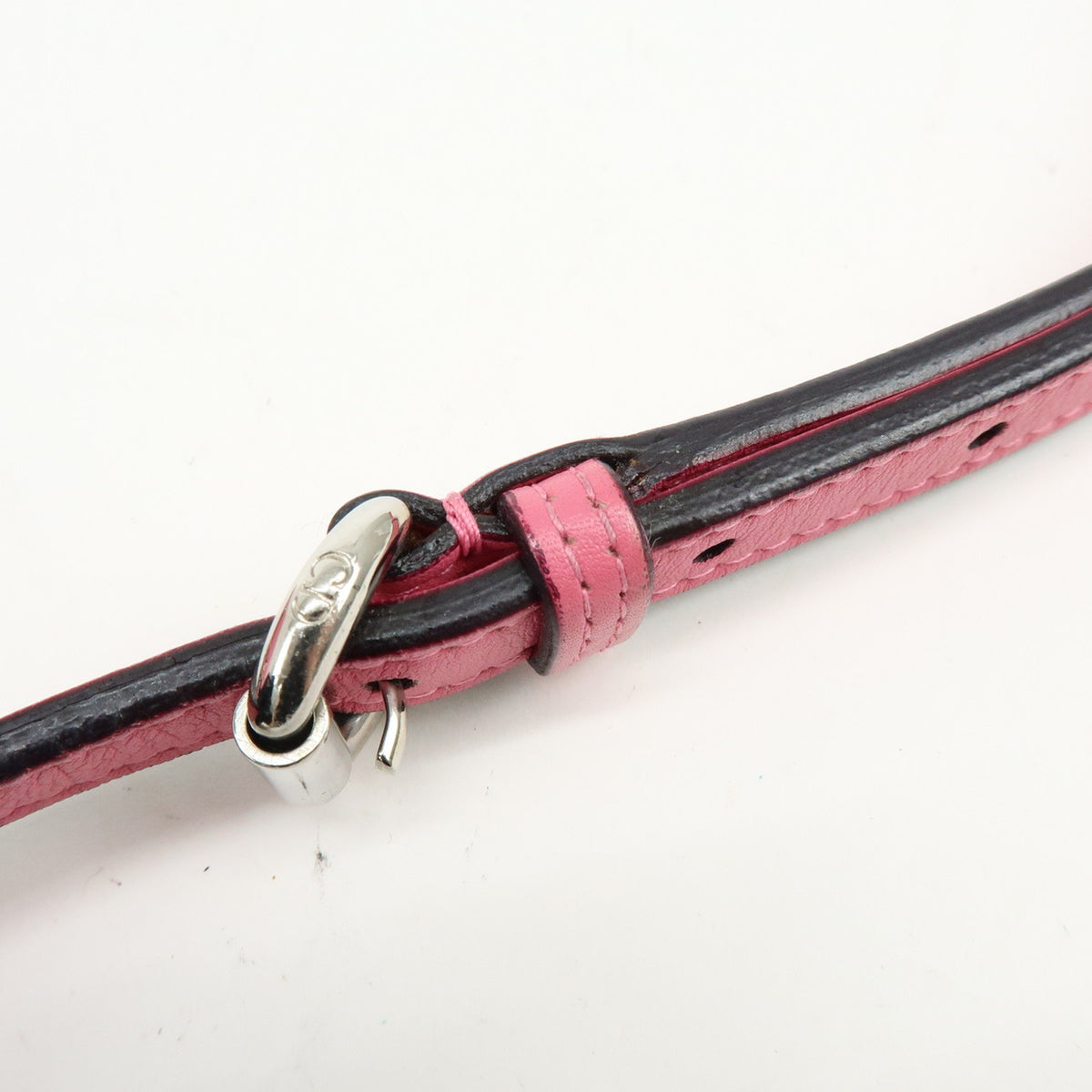 Christian Dior Diorissimo Leather 2Way Bag Hand Bag Shoulder Bag Pink