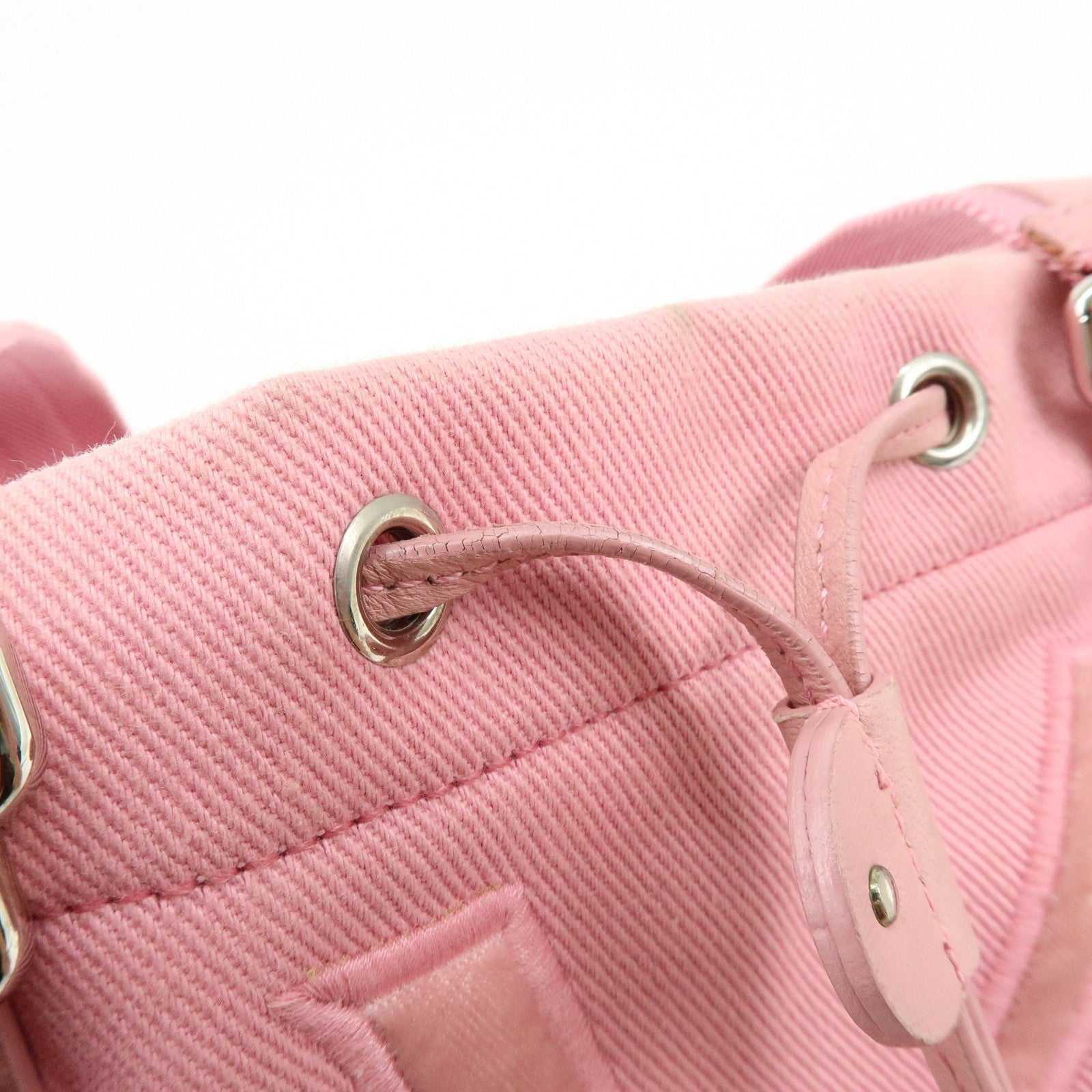 SAINT LAURENT PARIS Kahara Cassandra Canvas Leather Tote Bag 123435
