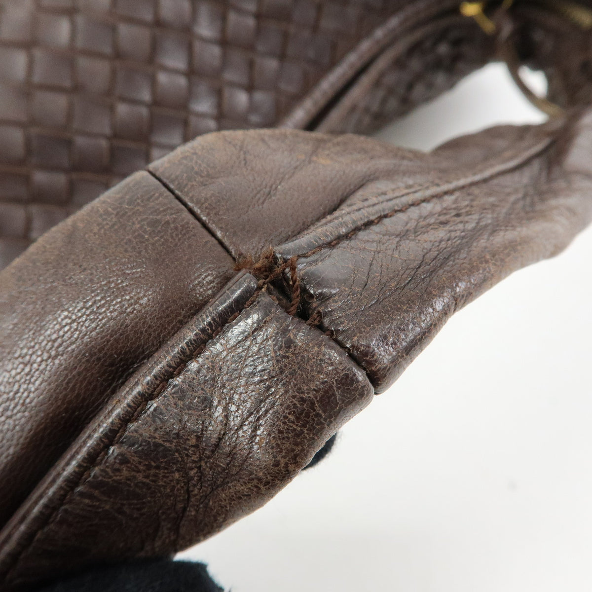 BOTTEGA VENETA Hobo Intrecciato Leather Shoulder Bag Hand Bag 115654