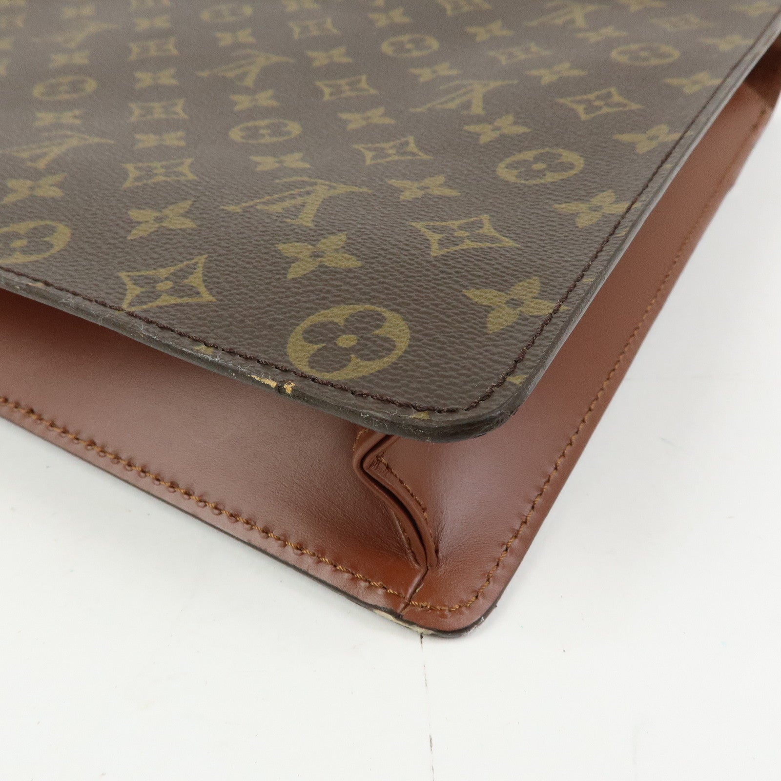 Louis Vuitton Monogram Port‑Documents Bandoulière Brown M53338