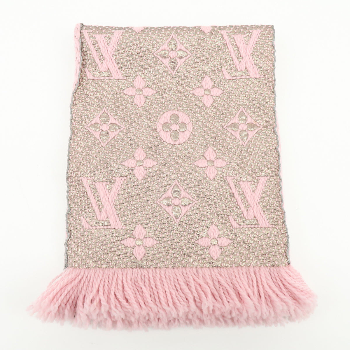 Louis Vuitton Echarpe Logomania Shine Wool Silk polyester Scarf M60466