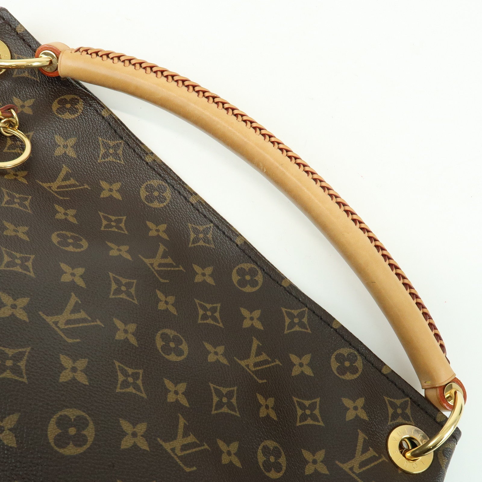 Louis Vuitton Monogram Artsy MM Shoulder Bag Brown M40249