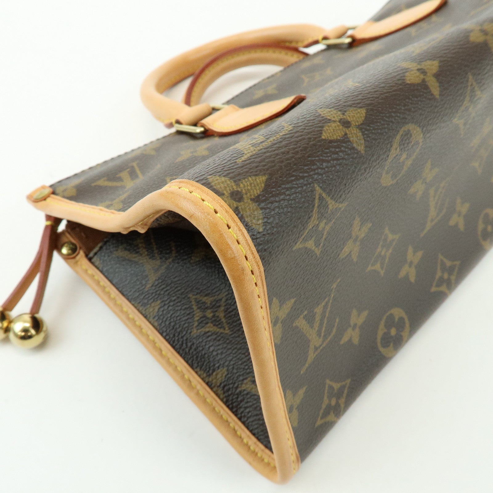 Louis Vuitton Monogram Popincourt Canvas Hand Bag Brown M40009