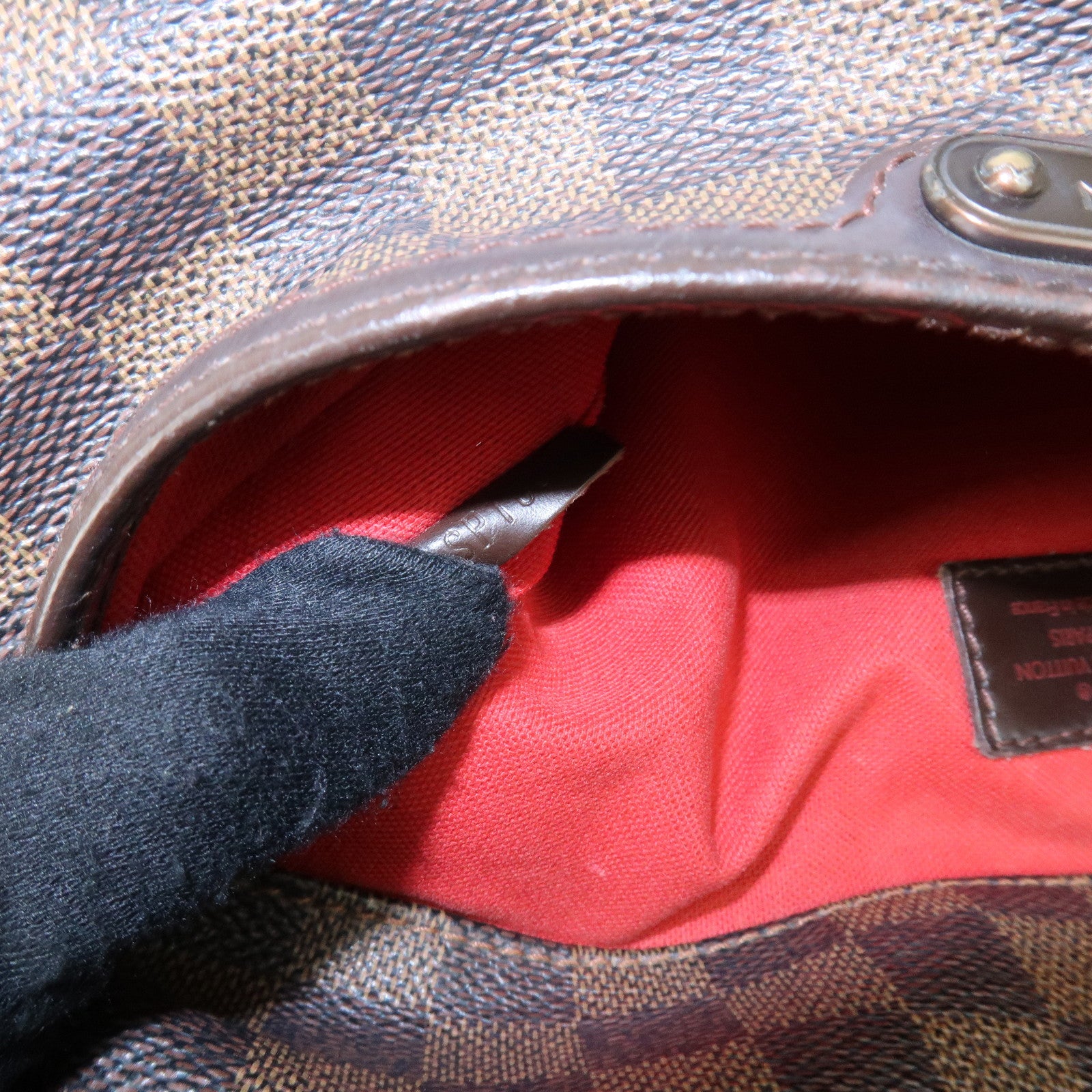 Louis Vuitton Damier Bloomsbury PM Shoulder Bag Brown N42251