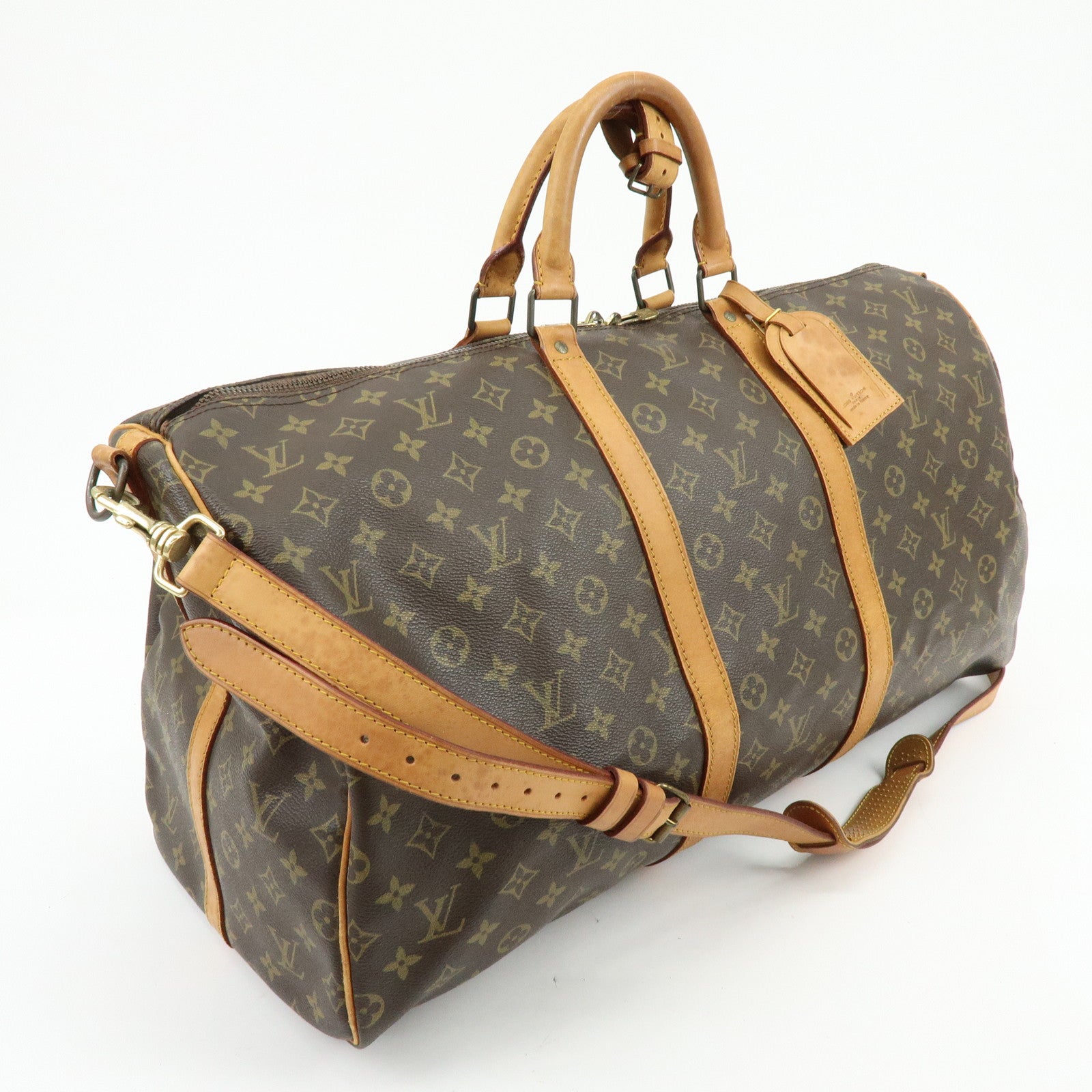 Louis Vuitton Keep All Bandouliere 55 Boston Bag Hand Bag M41414