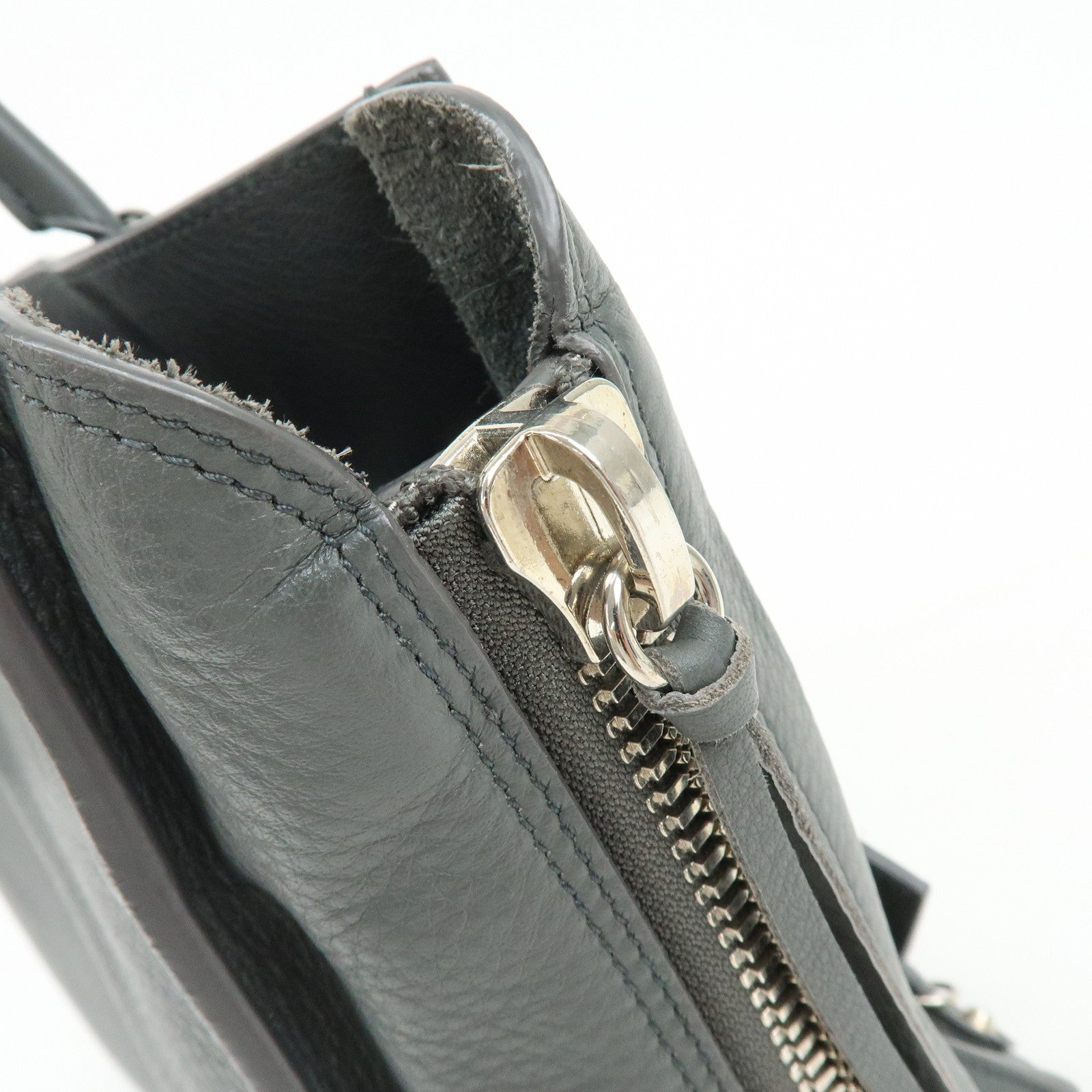 BALENCIAGA The Paper Shoulder Bag Hand Bag Grey 432596